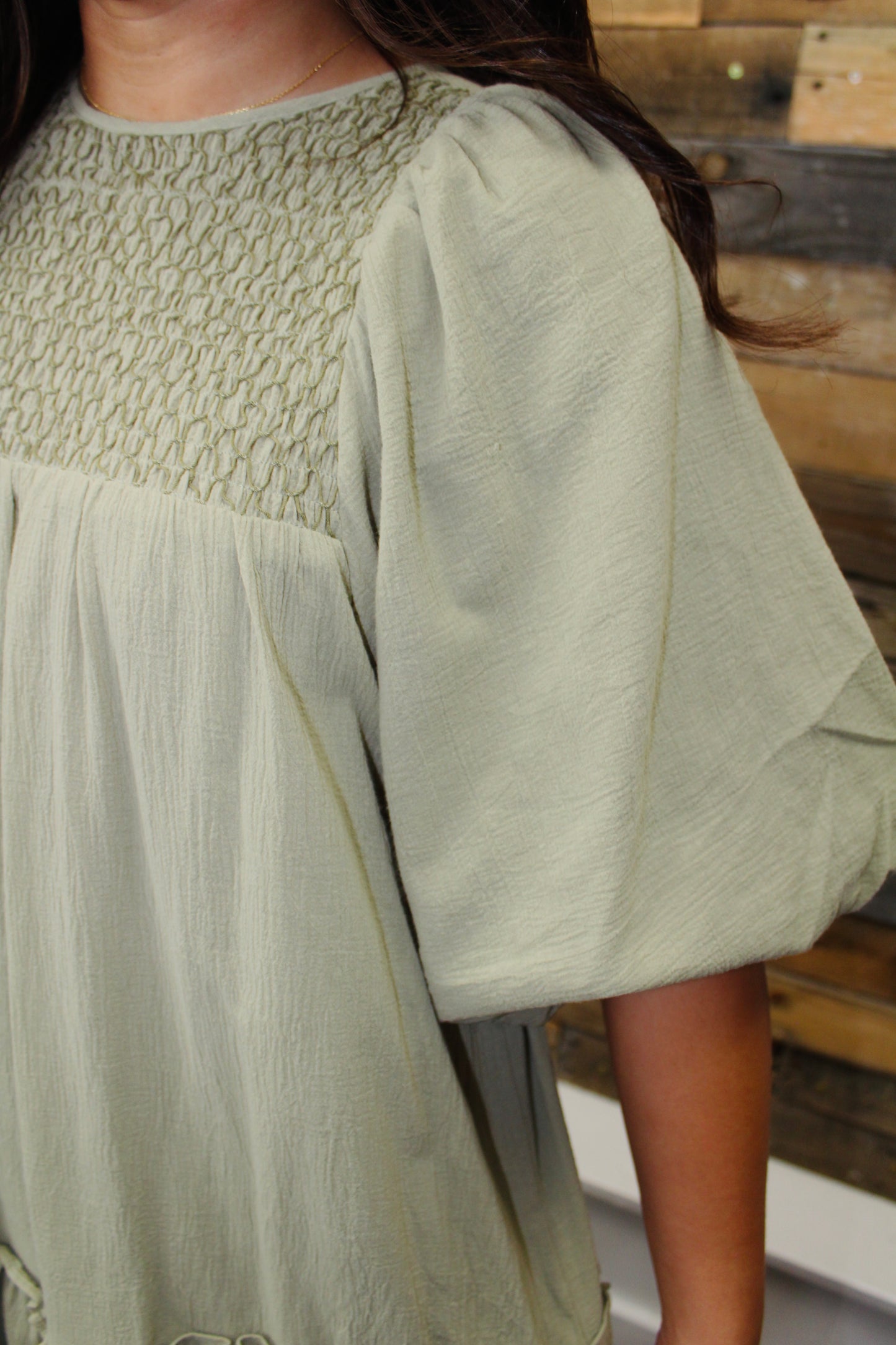 The Sage Puff Sleeve Tiered Dress