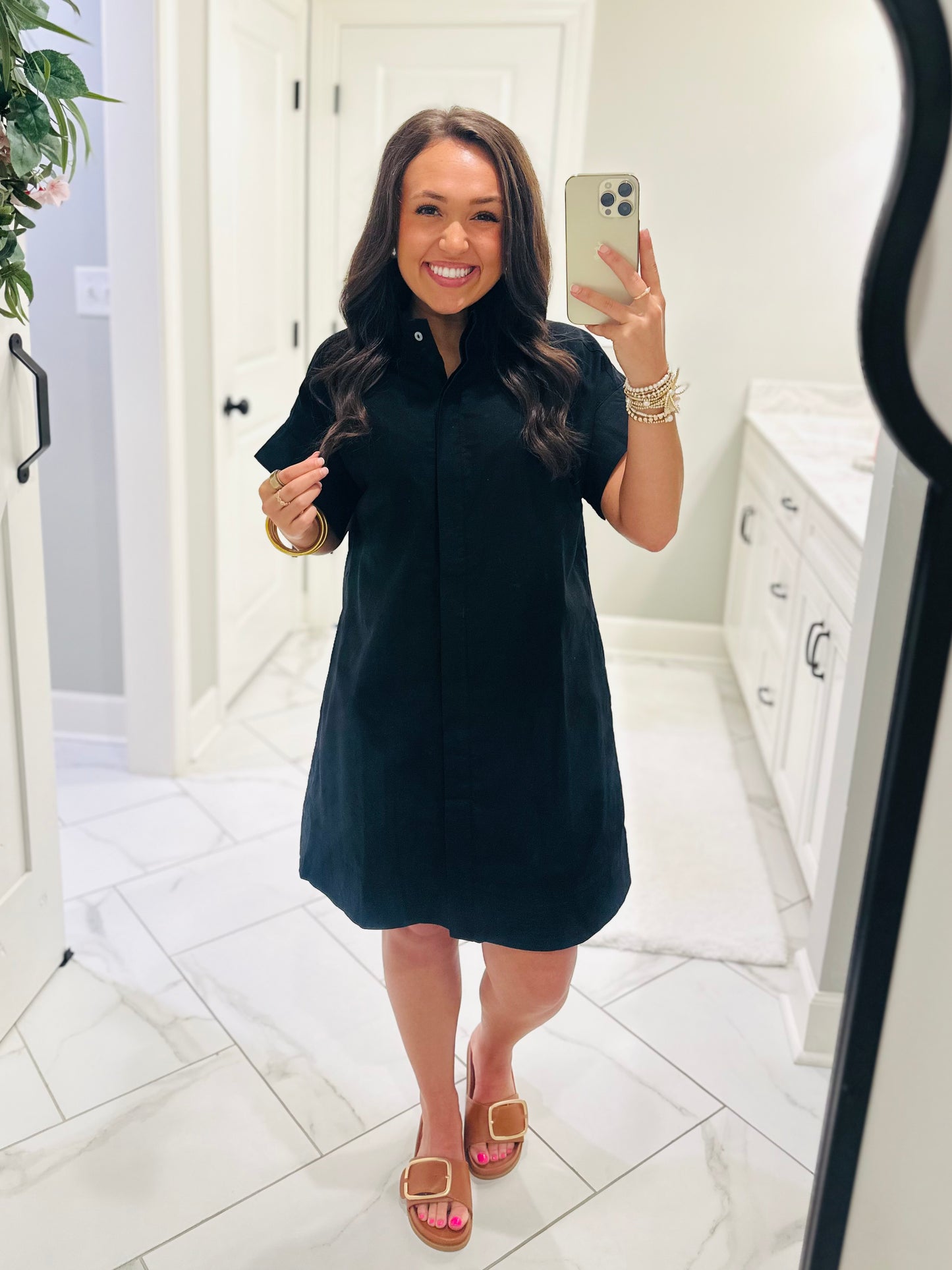The Rach Black Shirt Dress
