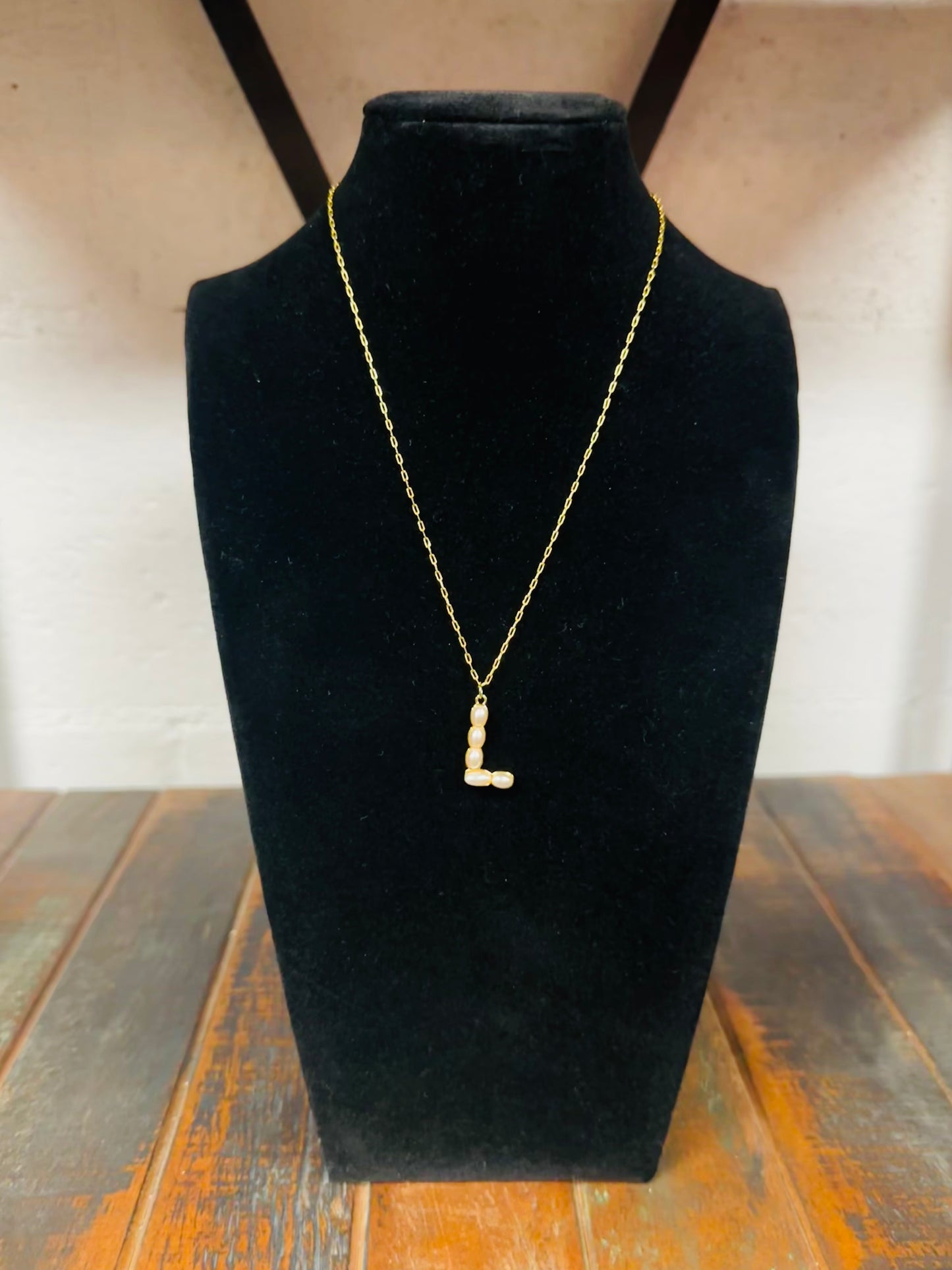 The Pearl Initial Pendant Necklace