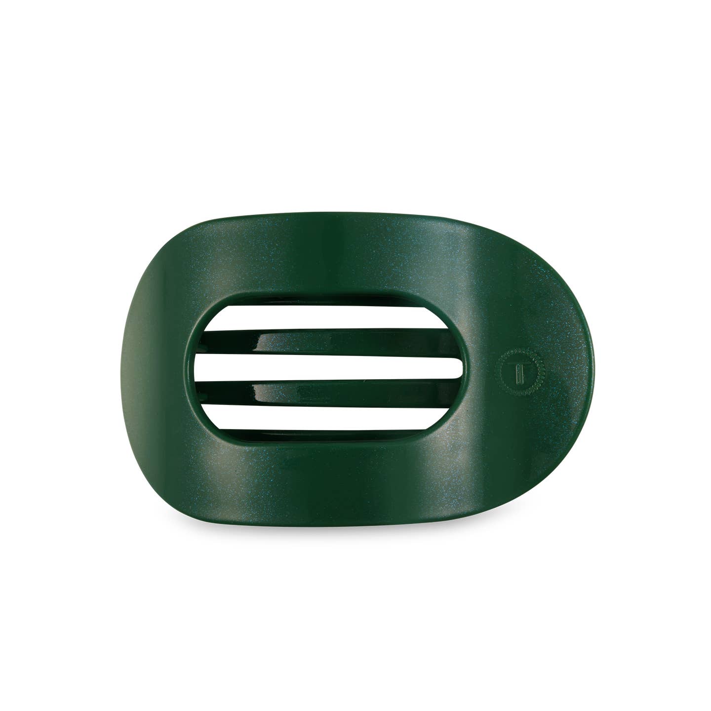 Mistletoe Green Round Flat Hair Clip