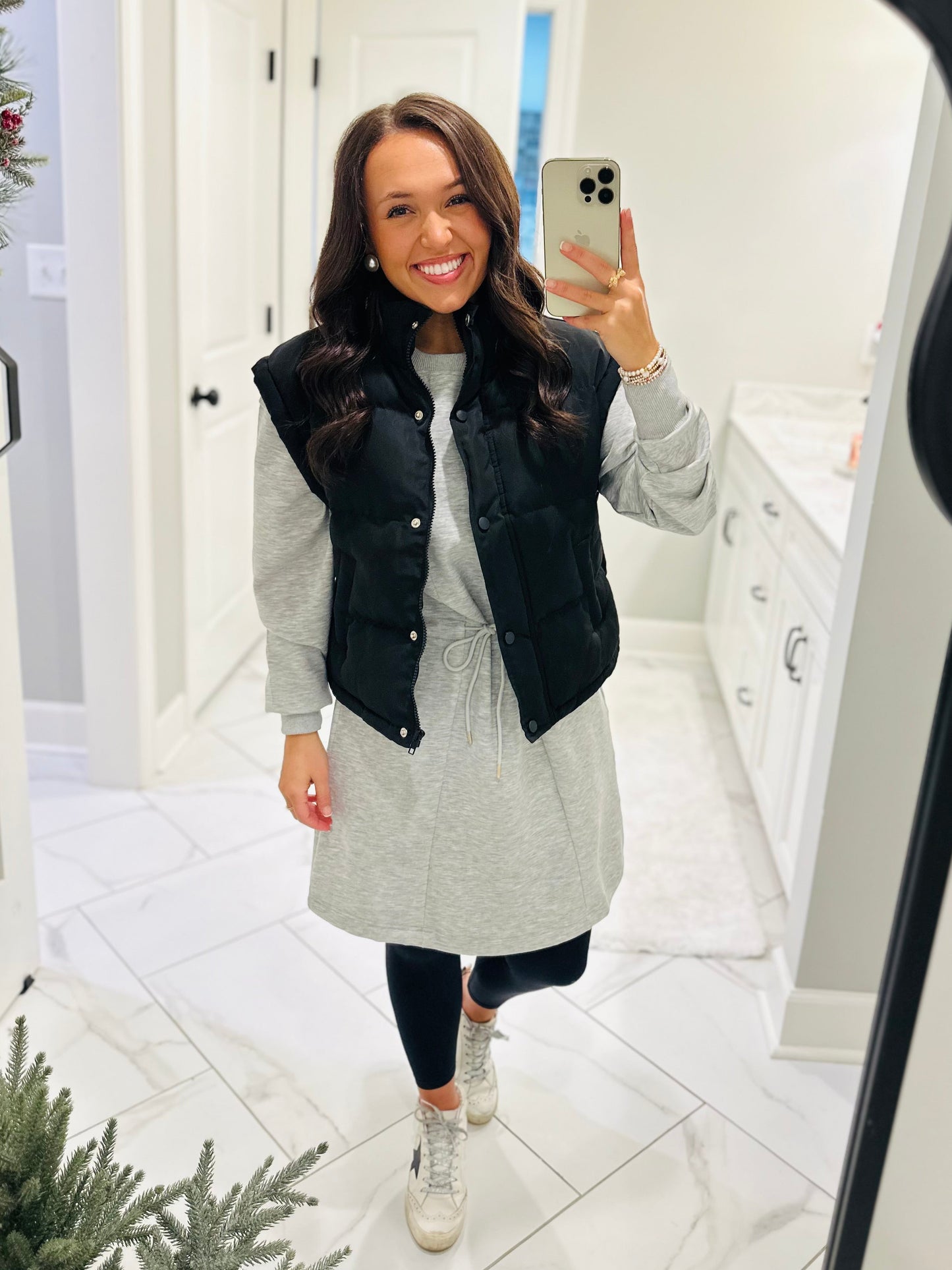 The Black Puffer Vest