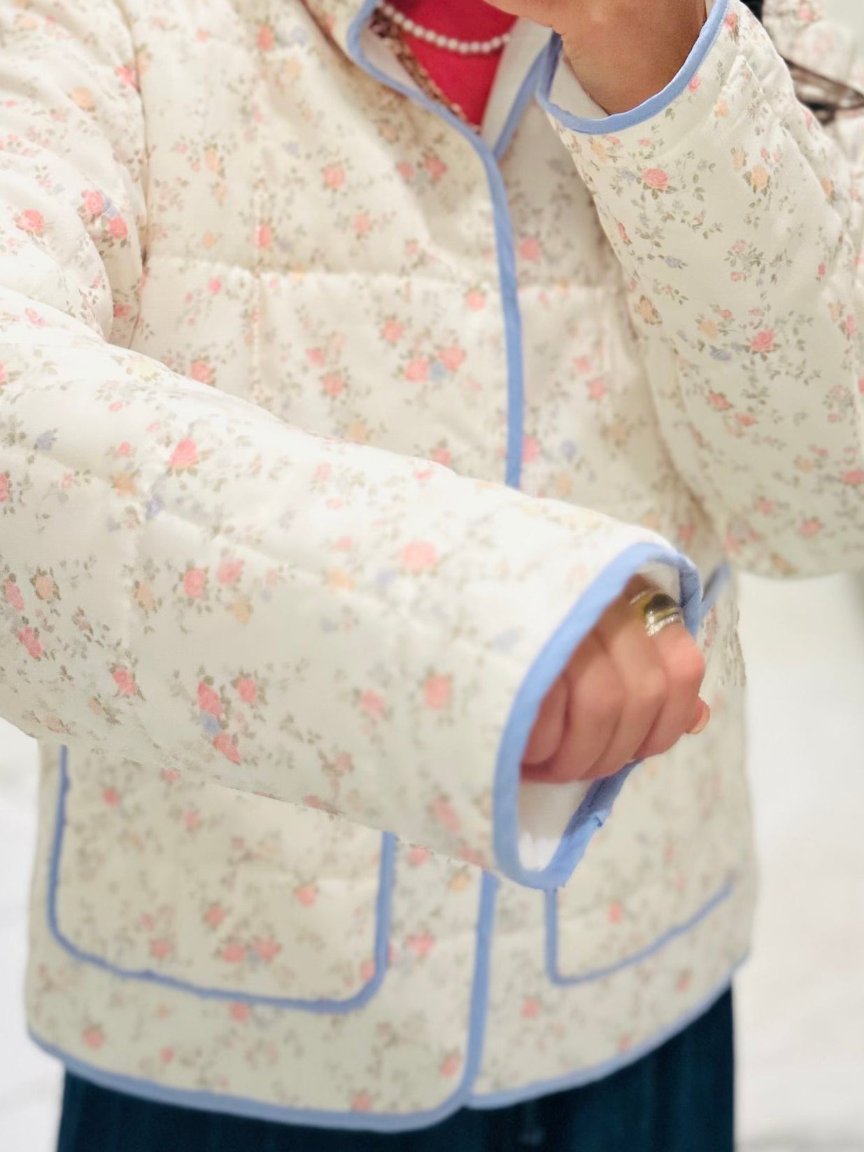 The Eloise Floral Quilted Jacket
