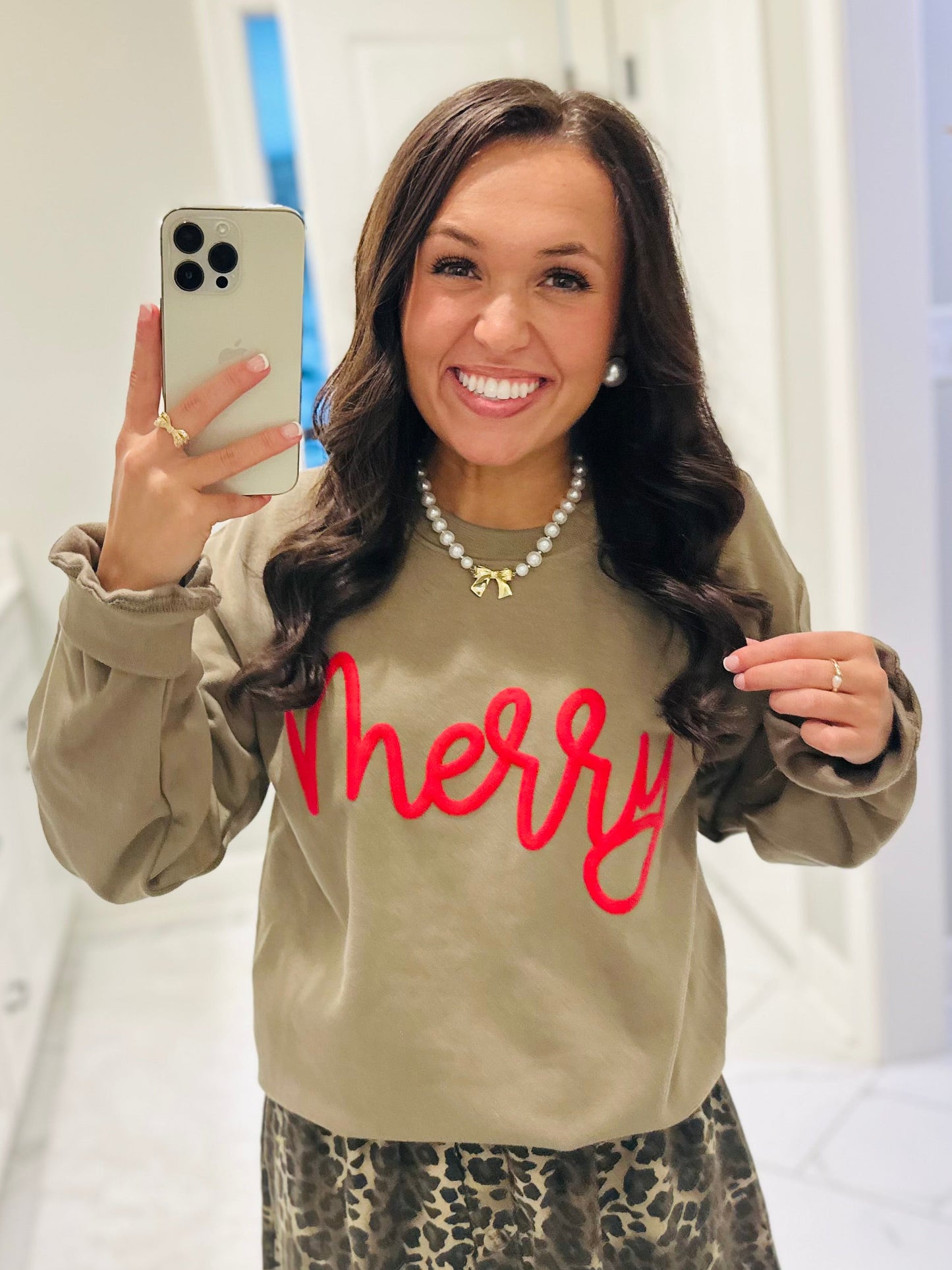 The Merry Red Puff Sweatshirt