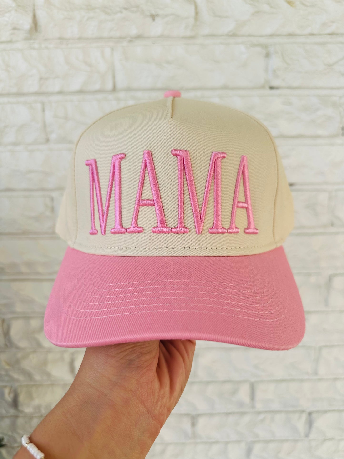 The Pink Mama Embroidered Trucker Hat