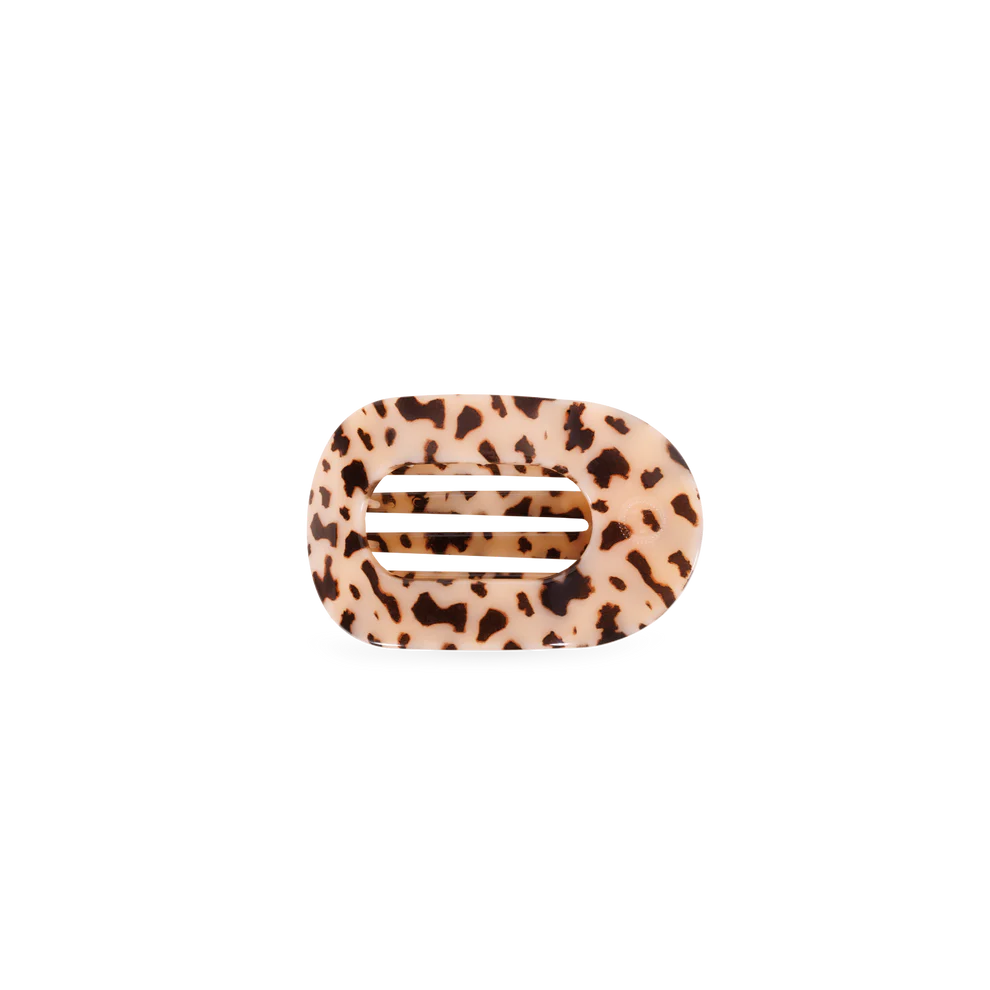 Blonde Tortoise Round Flat Hair Clip