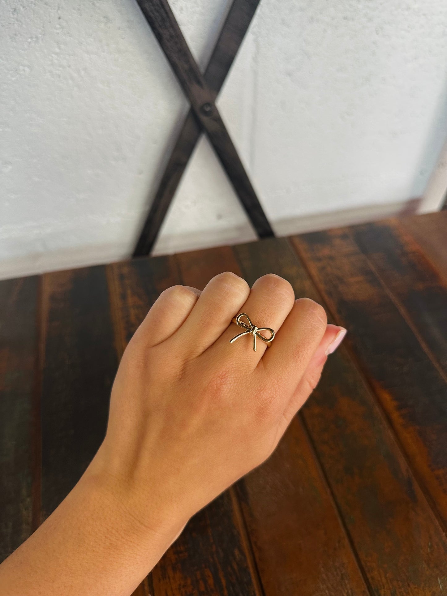 Gold Bow Knot Ring