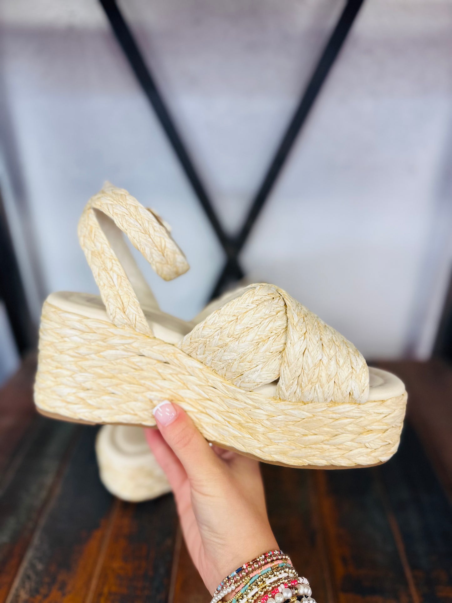 The Kerry Woven Platform Wedge