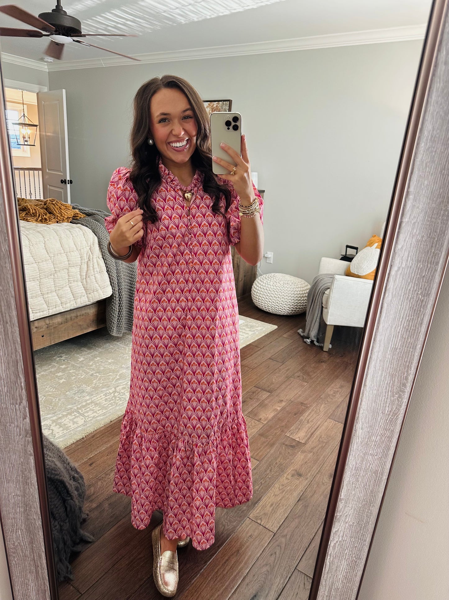 The Liz Pink Maxi Dress