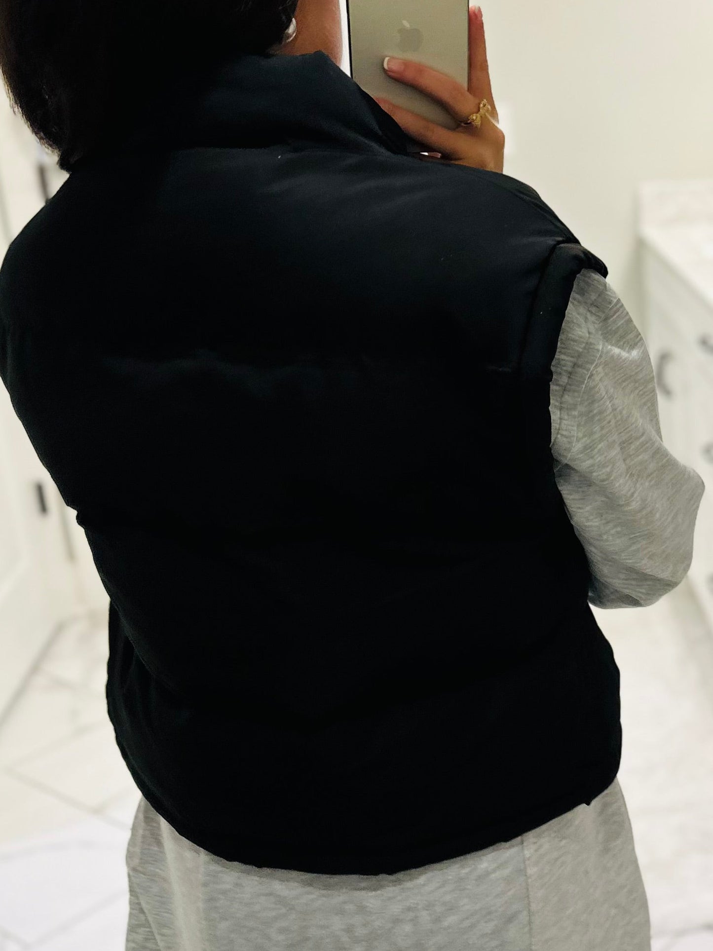 The Black Puffer Vest