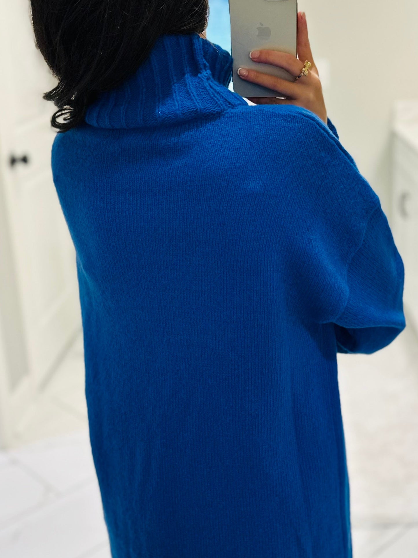 The Wrenlee Turtleneck Sweater Midi Dress