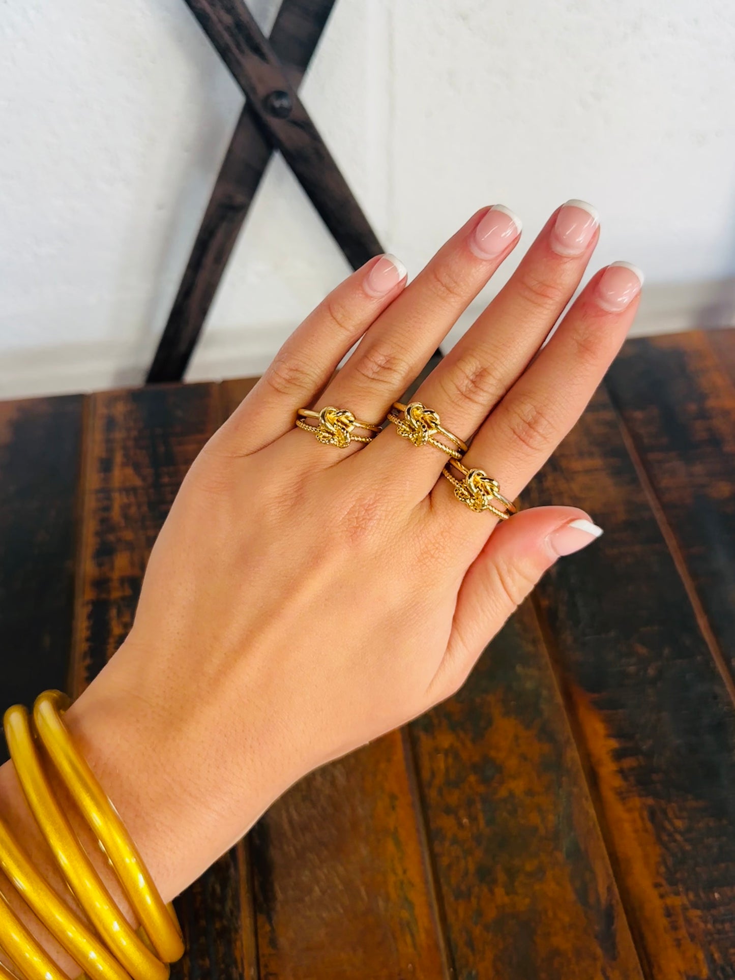 Gold Knot Layered Ring