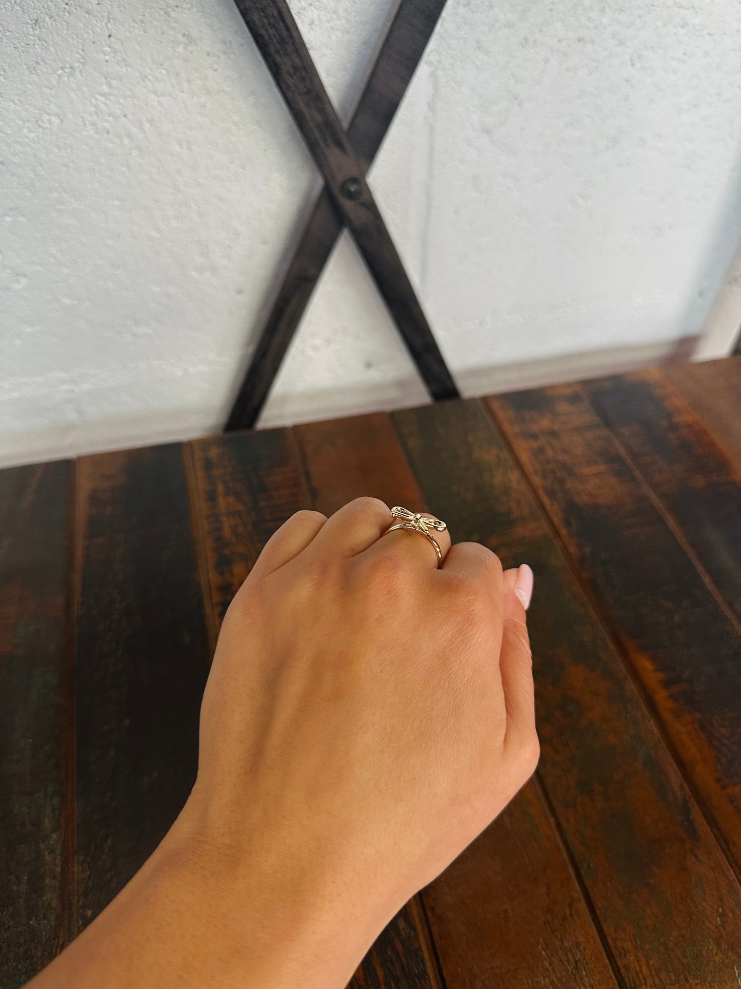 Gold Bow Knot Ring