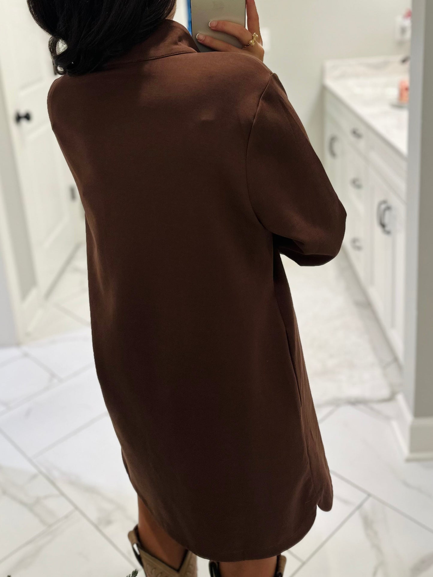 The Nicole Brown Long Sleeve Dress