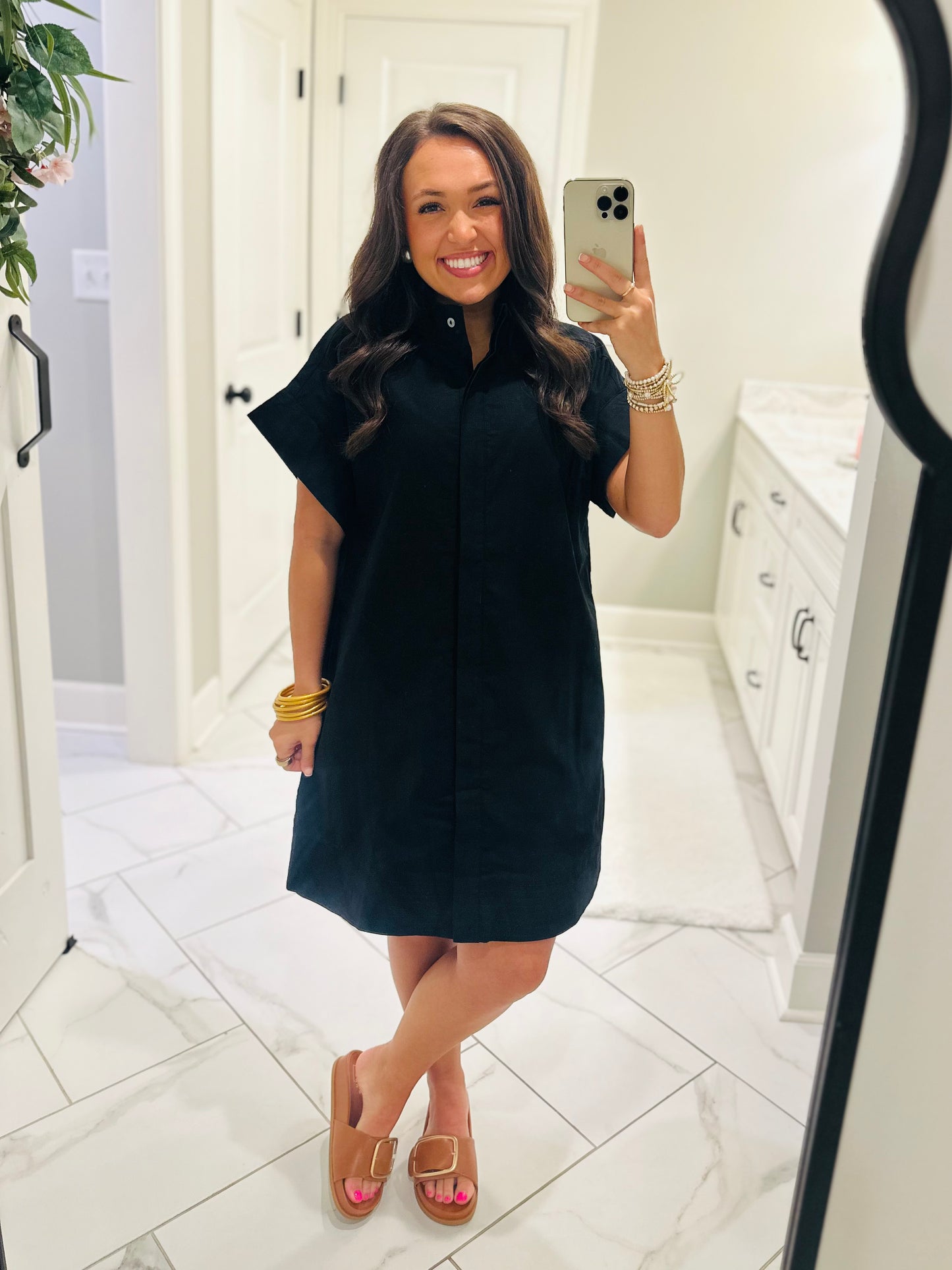 The Rach Black Shirt Dress