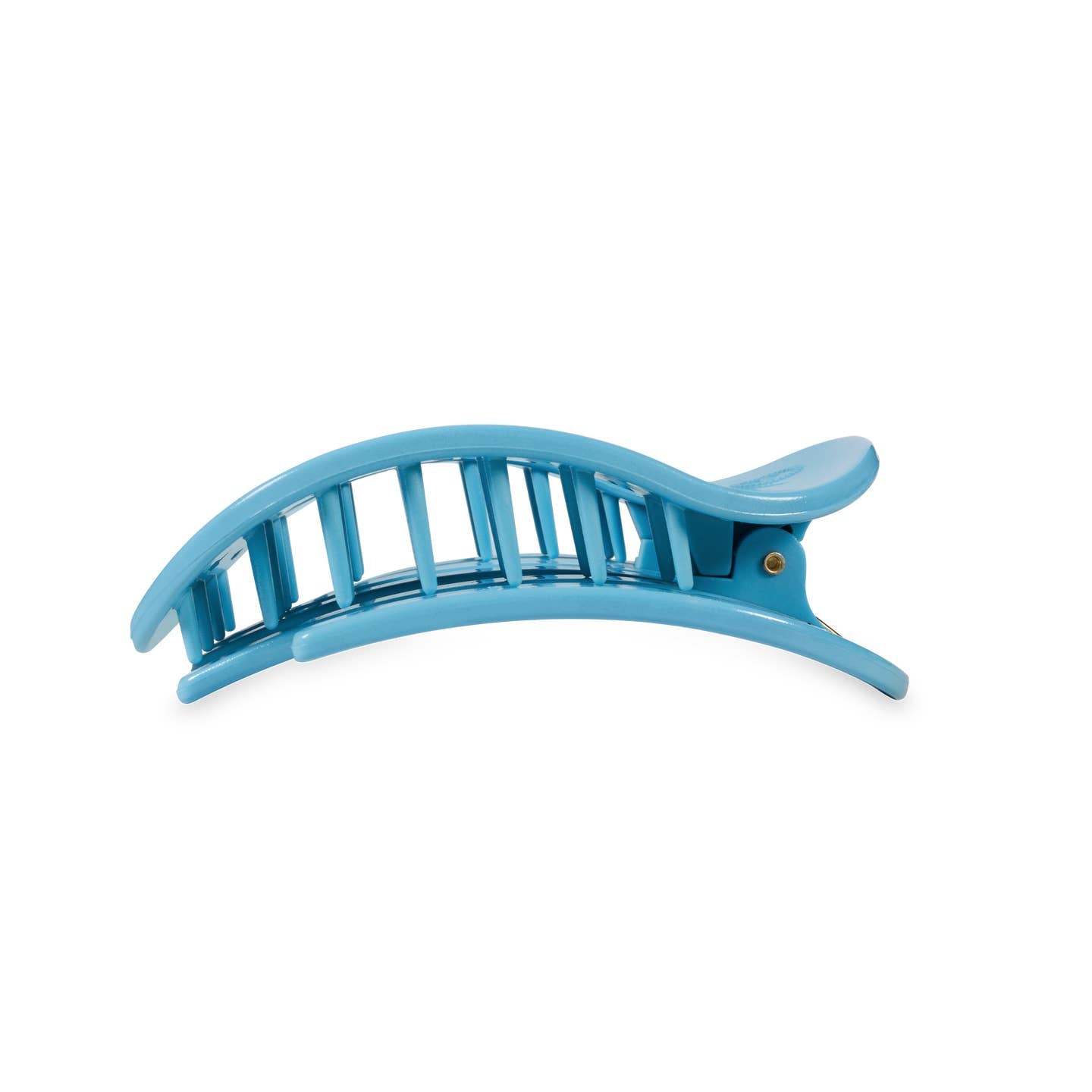 Summer Sky Blue Round Flat Hair Clip