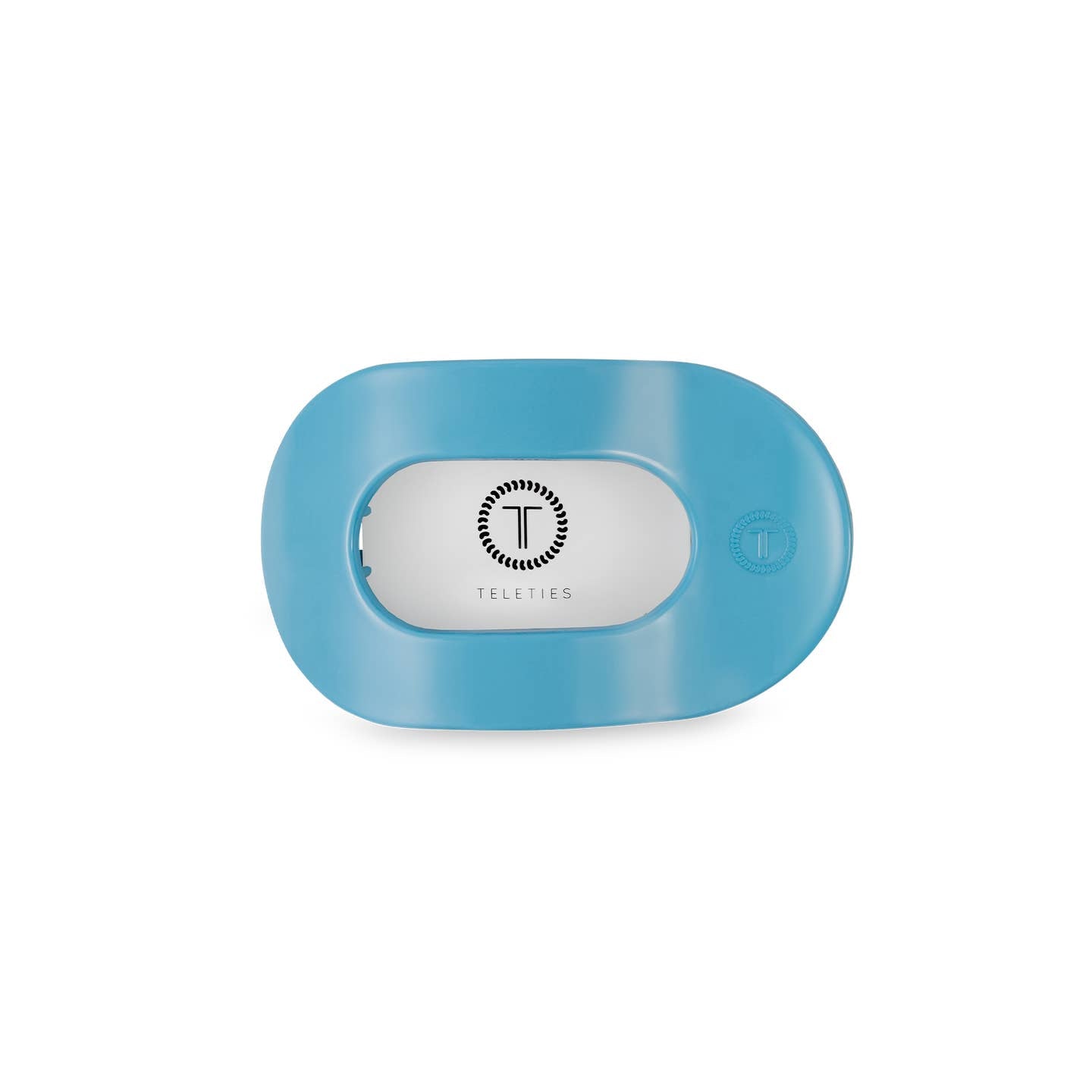 Summer Sky Blue Round Flat Hair Clip