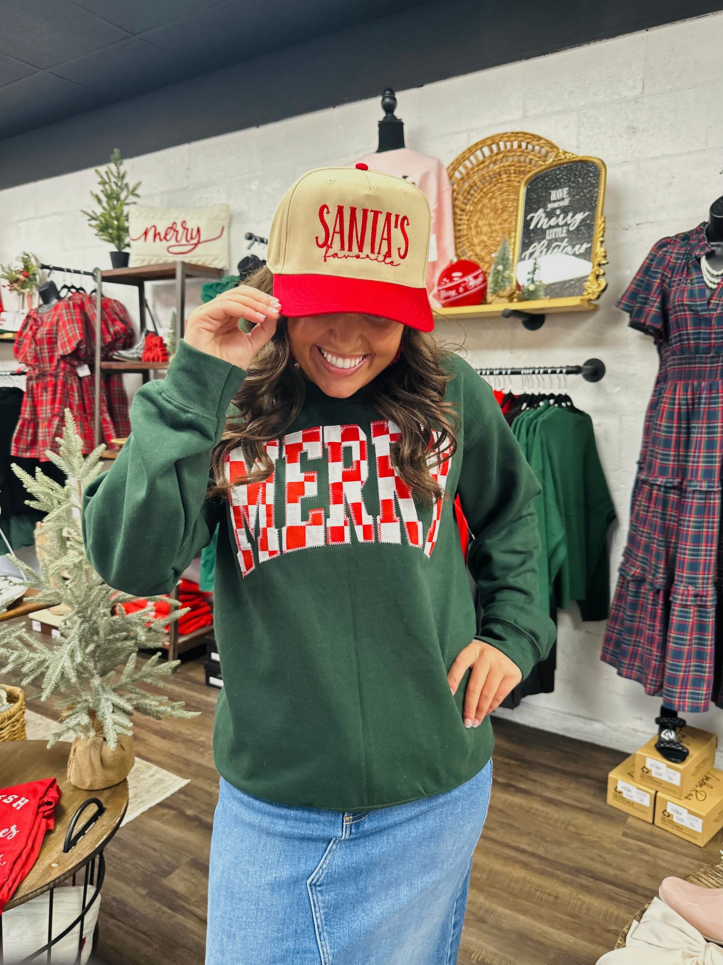 Santas Favorite Embroidered Trucker Hat