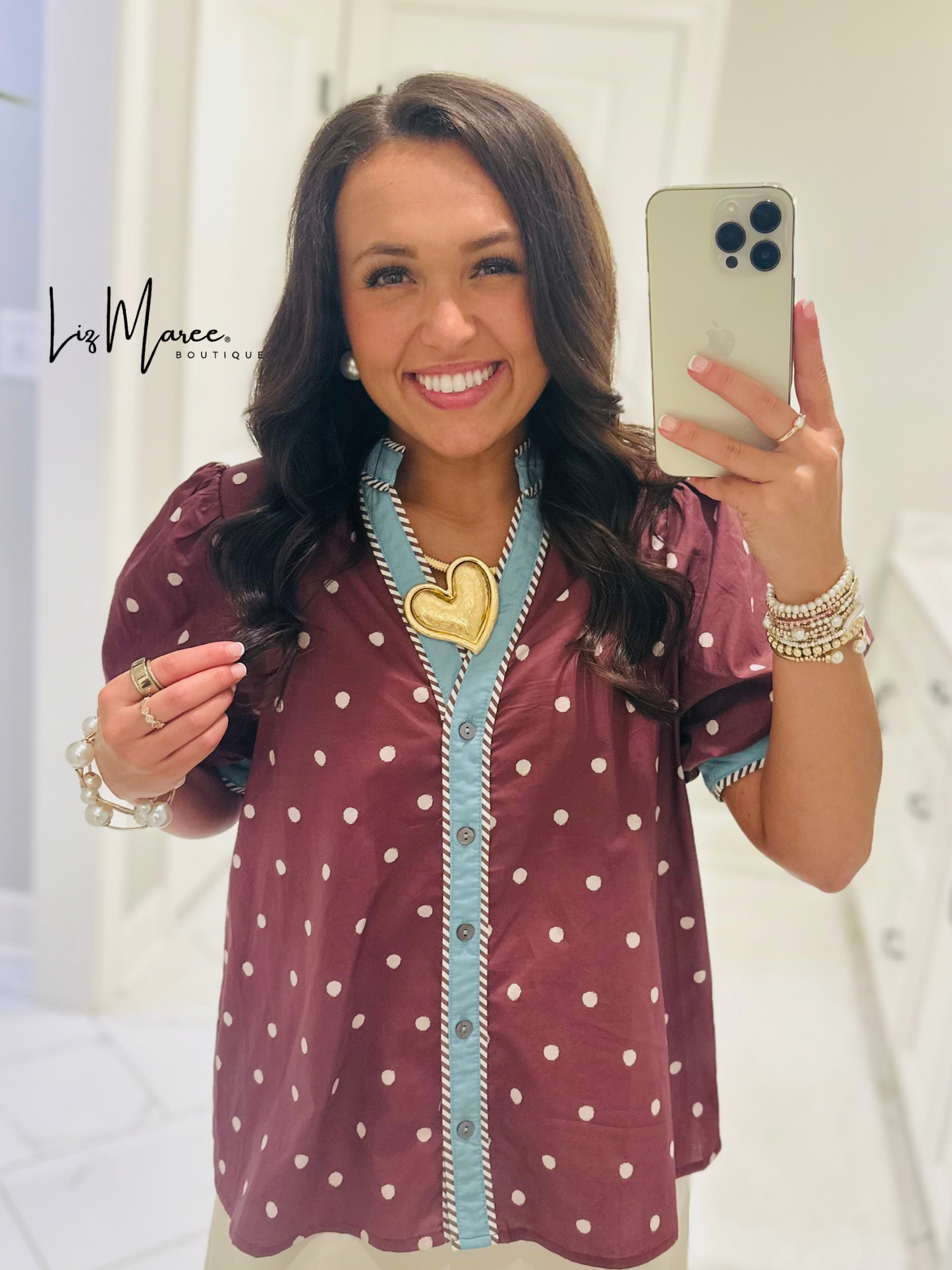 The Abbie Brown Polka Dot Top