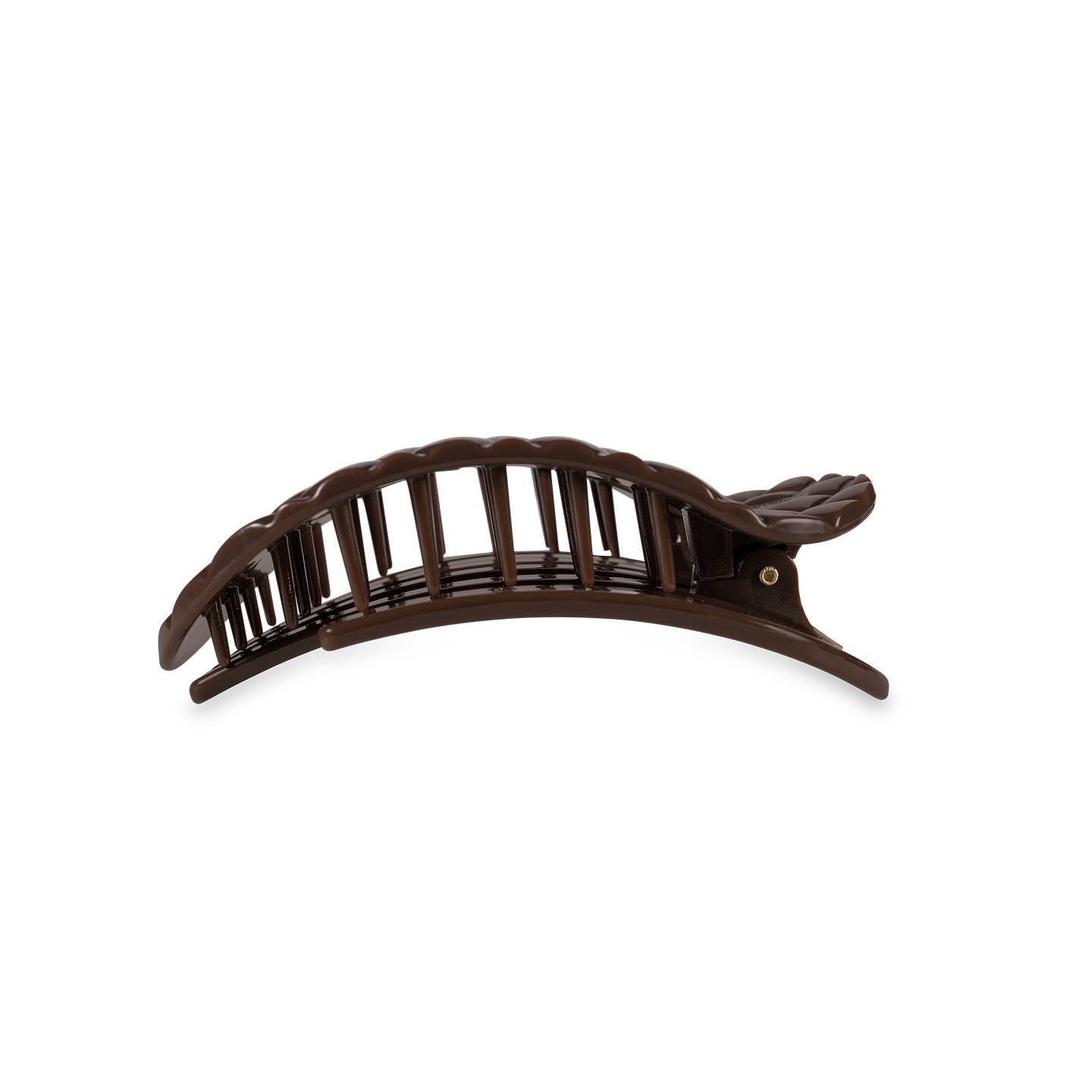 Truly Taupe Quilted Round Flat Hair Clip