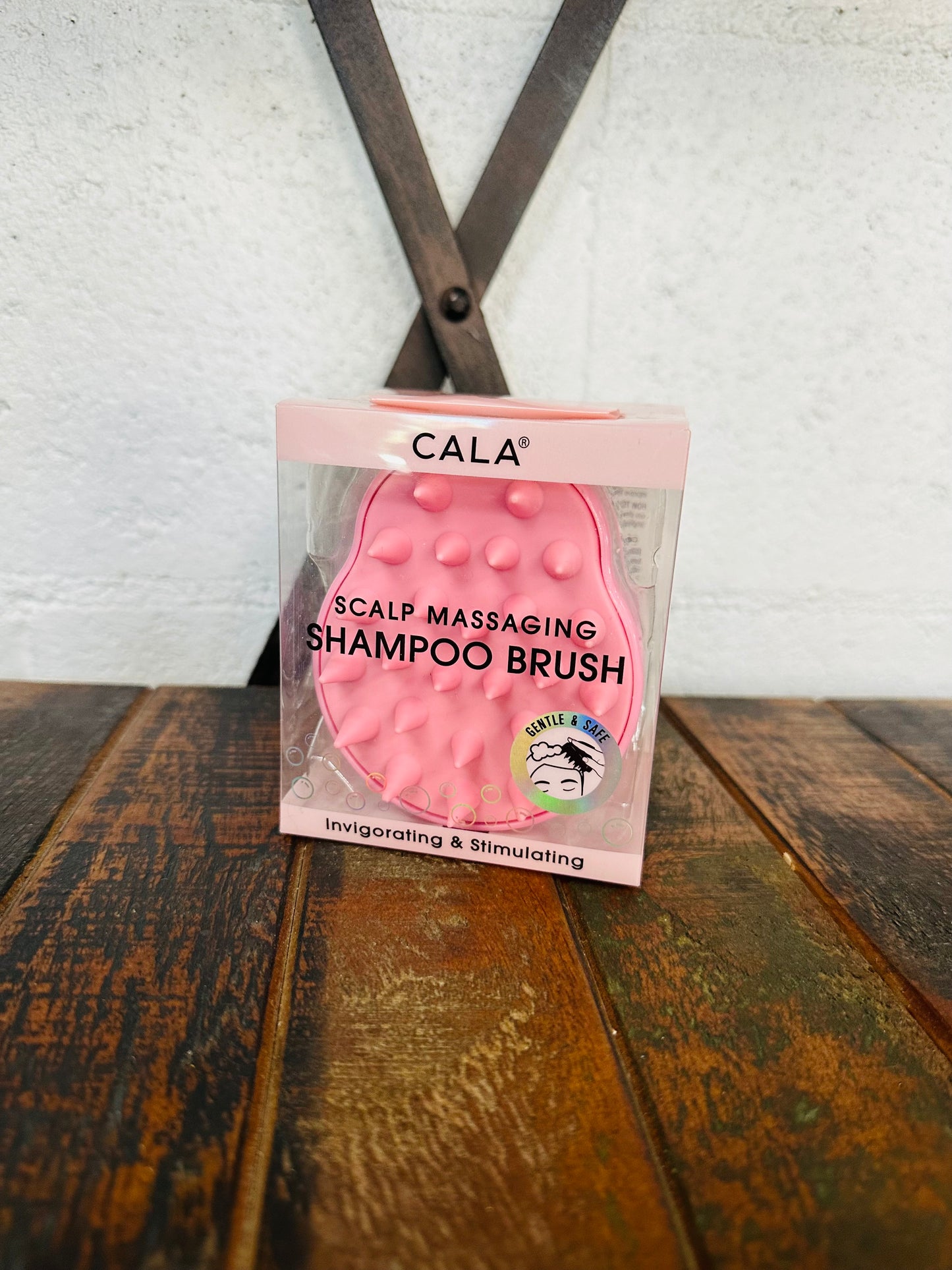 Pink Scalp Massaging Shampoo Brush