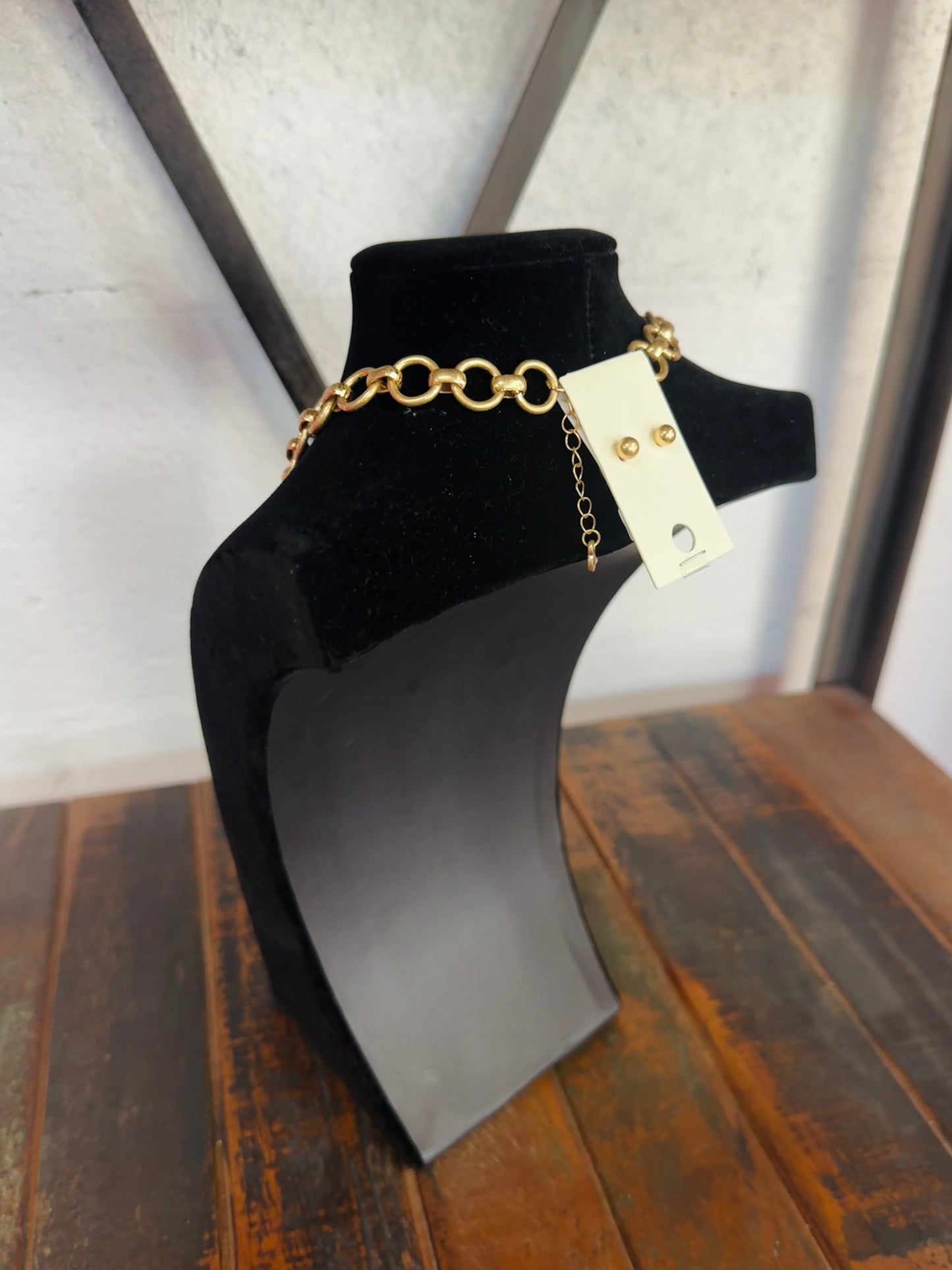 White Square Stone Pendant Necklace