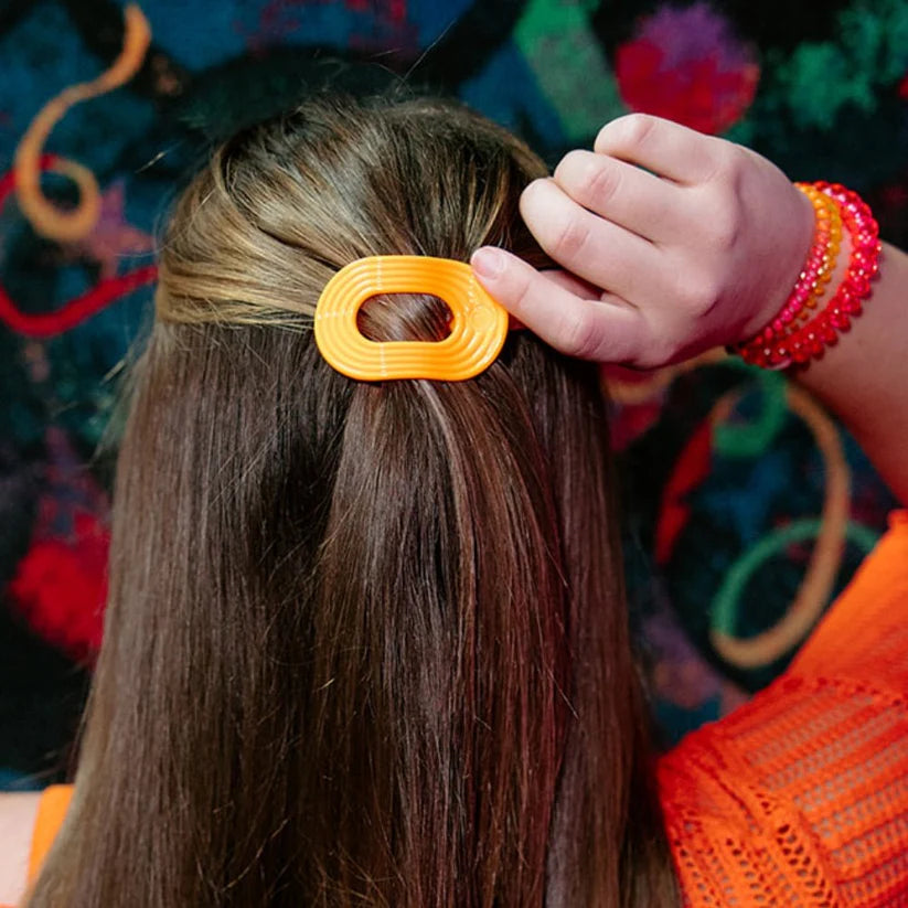 Day Rave Flat Round Hair Clip