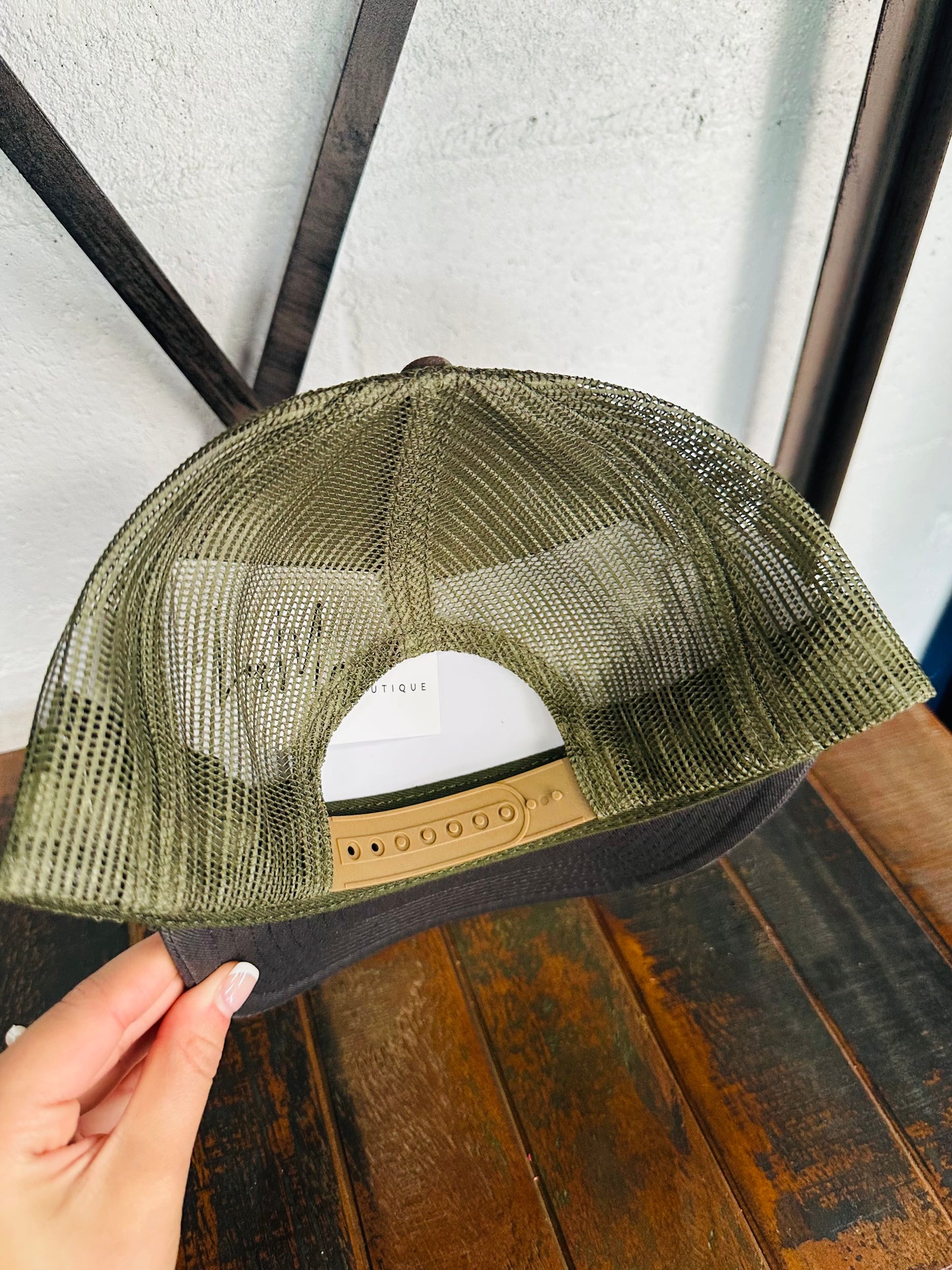 Dog Outline Thicket Camo Trucker Hat