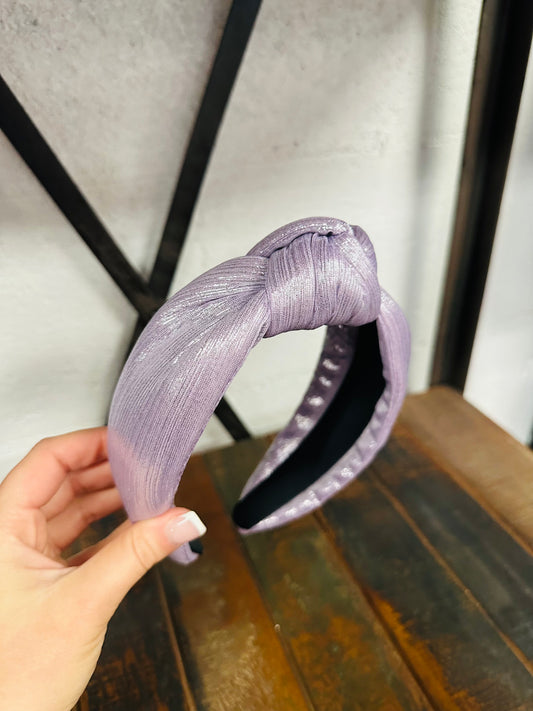 Lavender Shimmer Metallic Headband