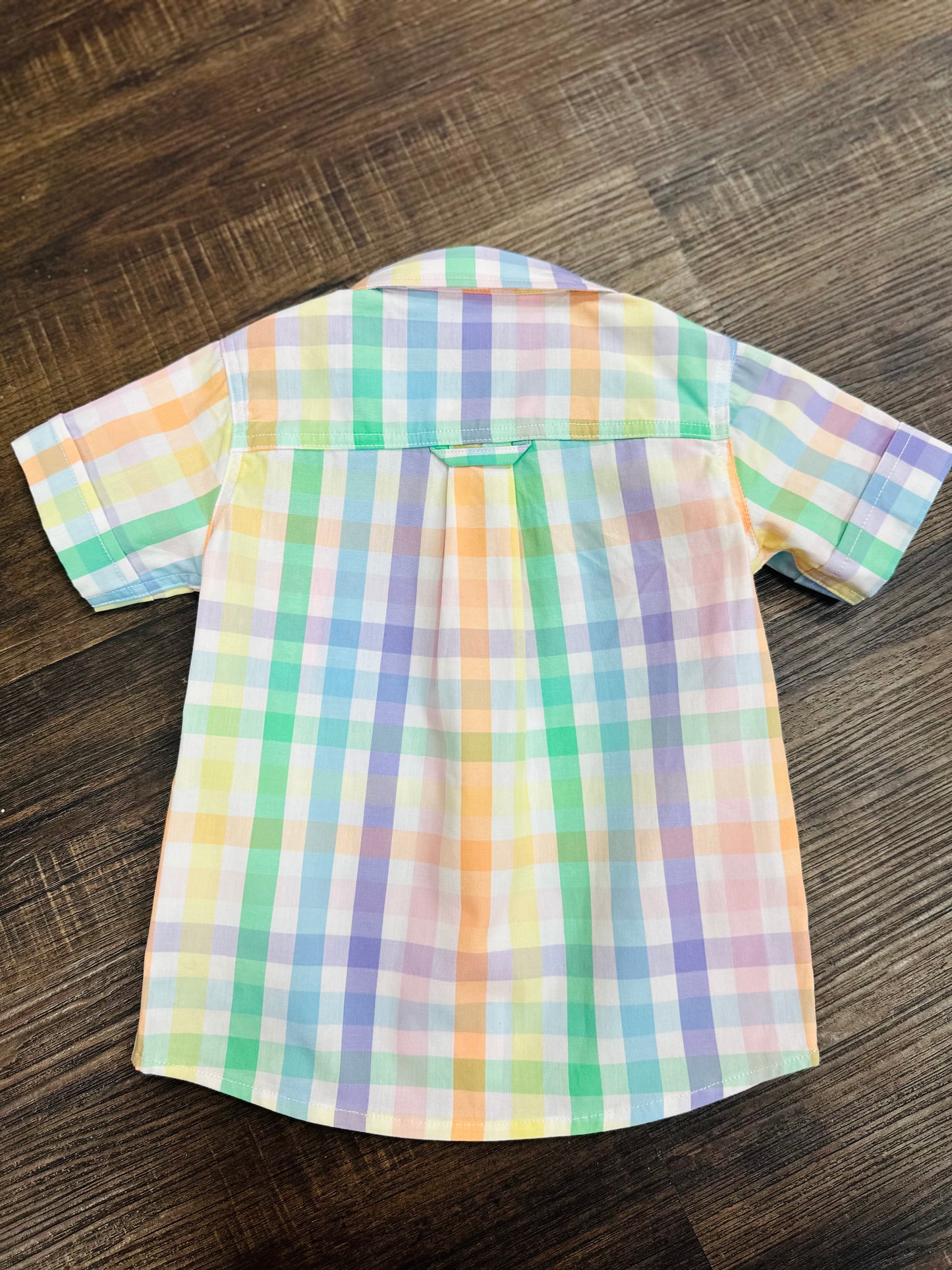 The Boys Plaid Short Sleeve Button Down Shirt