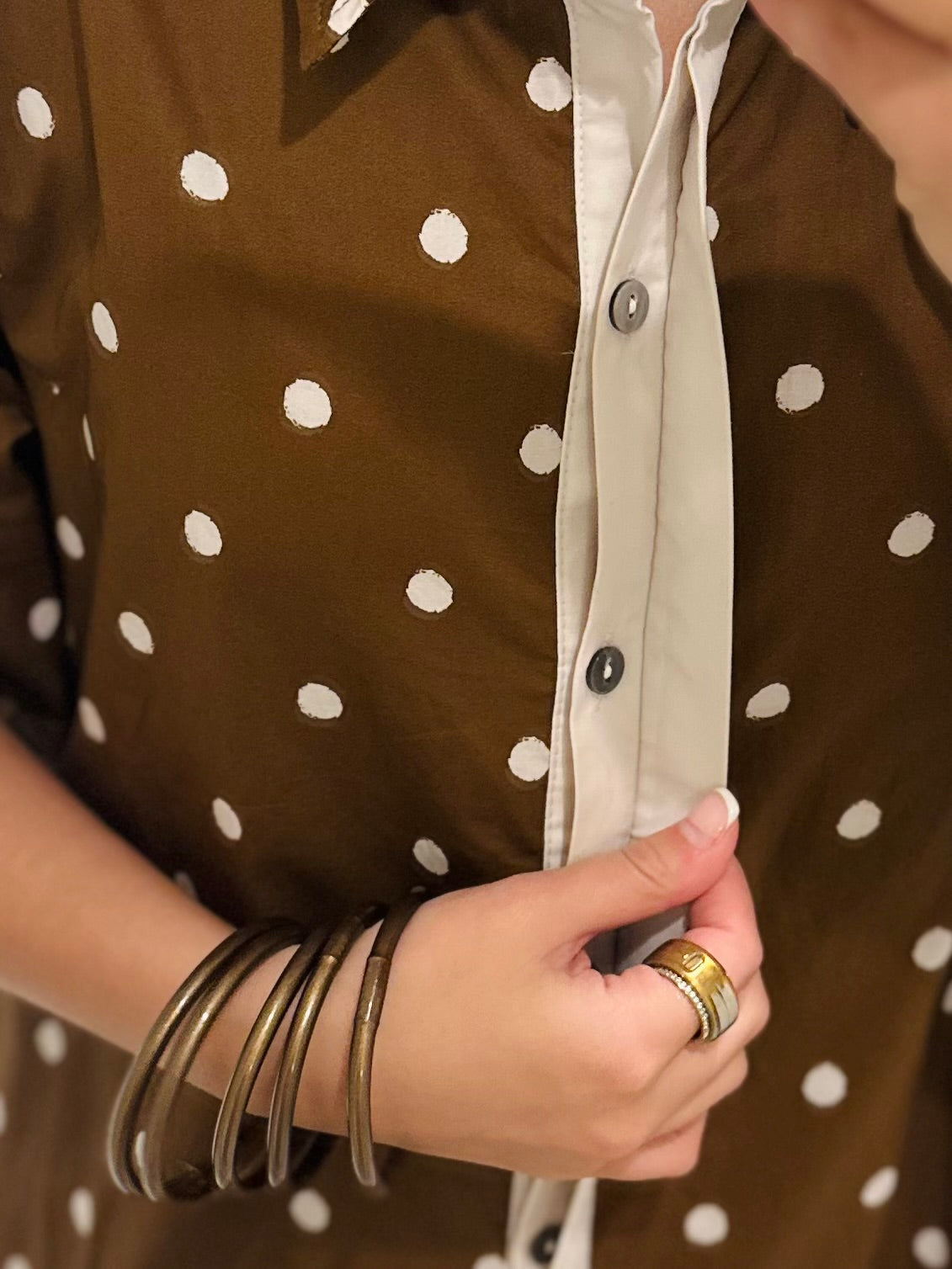 The Ruth Brown Polka Dot Midi Dress
