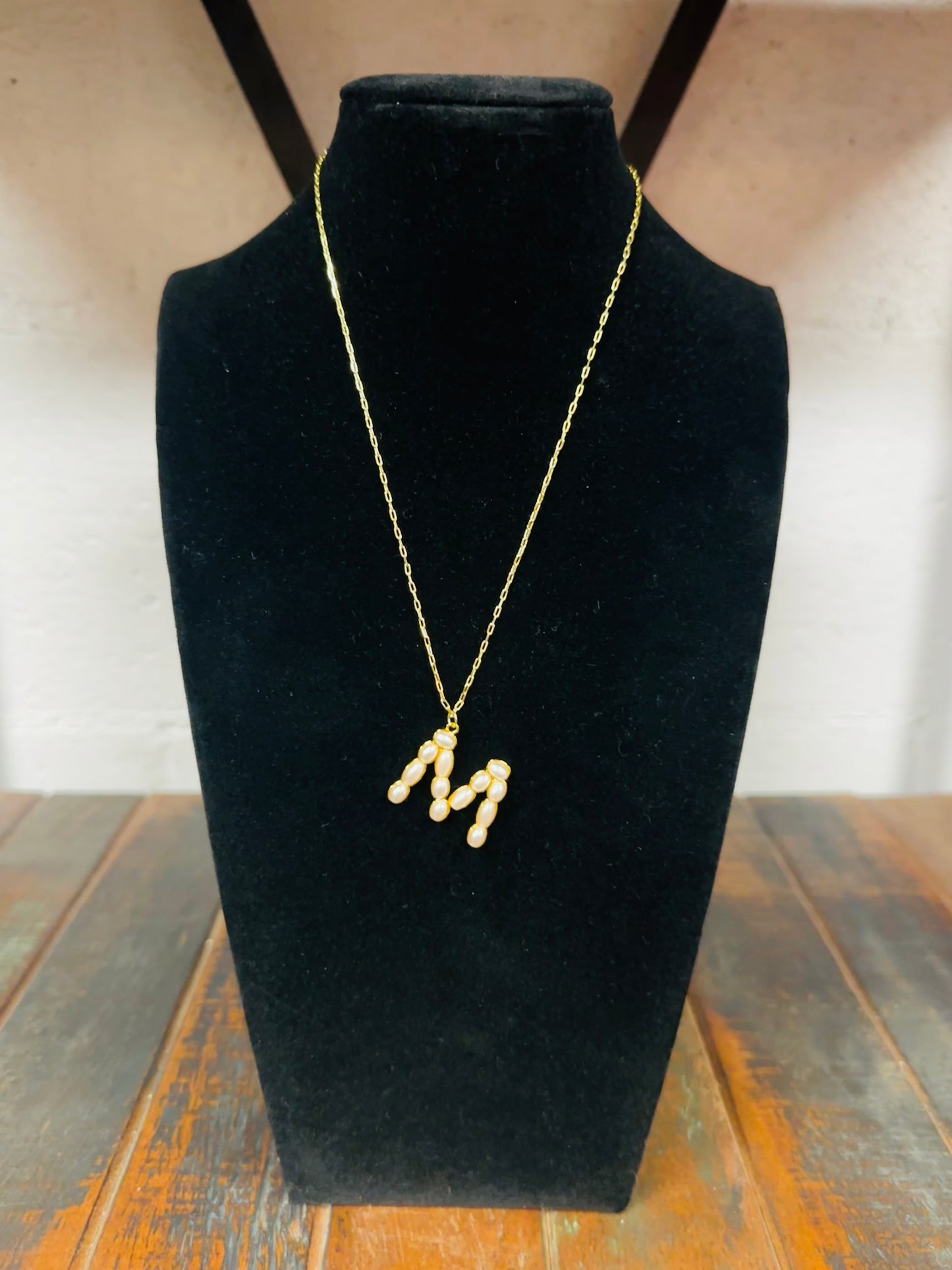 The Pearl Initial Pendant Necklace