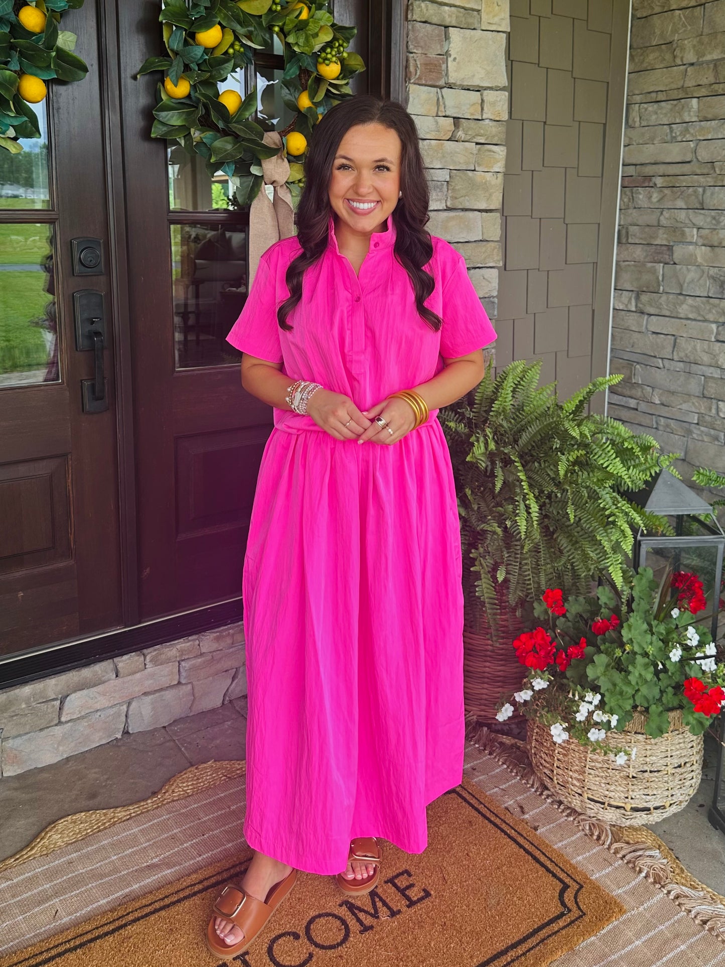 The Rosie Pink Top + Skirt Set