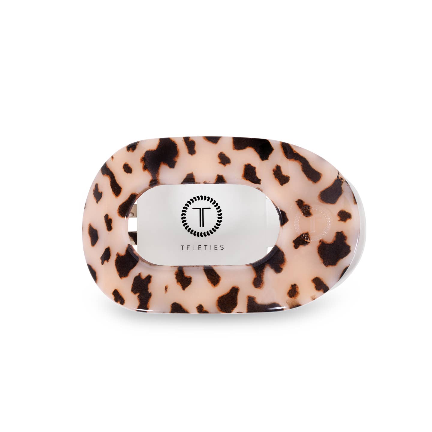 Blonde Tortoise Round Flat Hair Clip