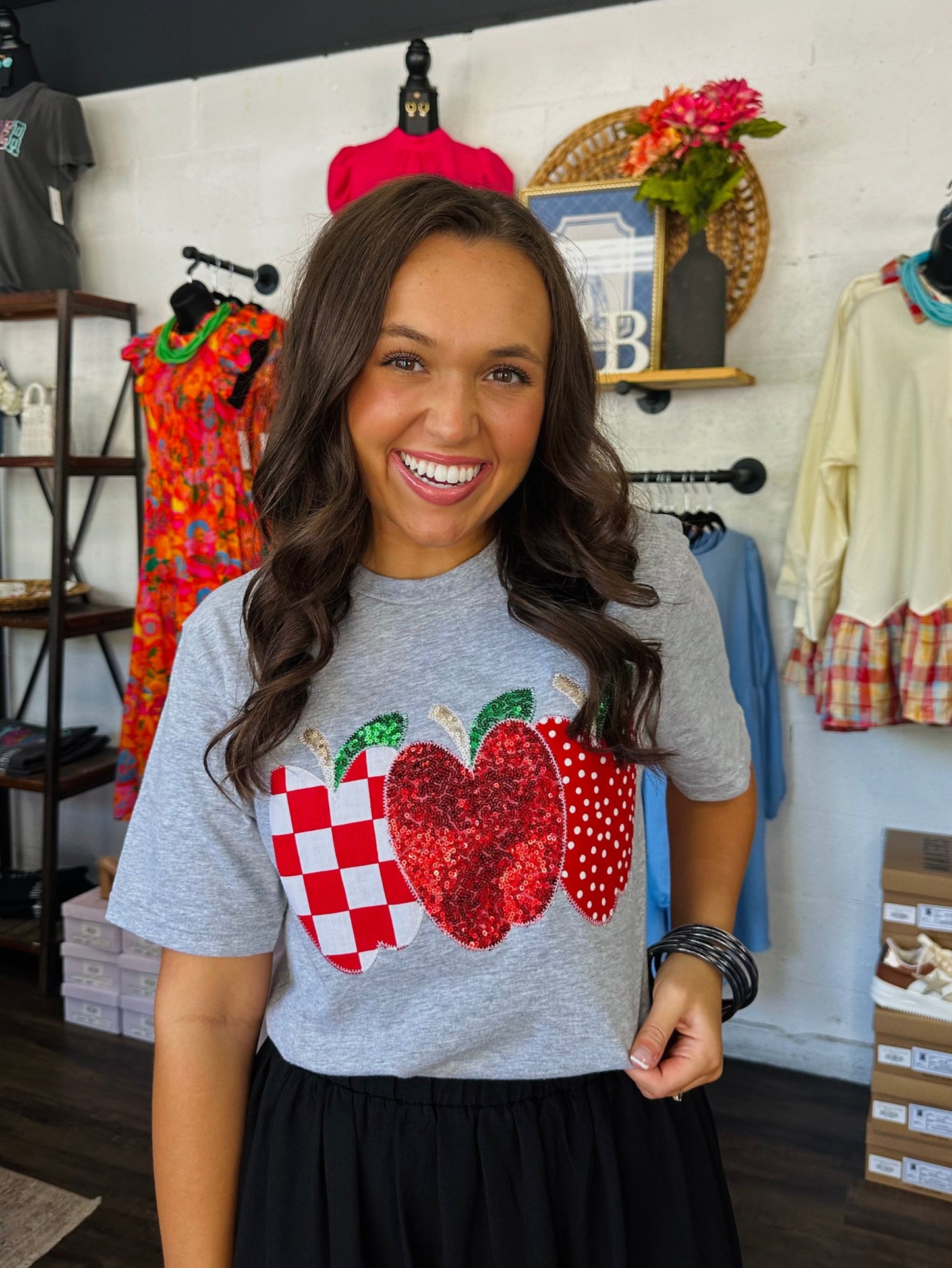 The Teach Apple Embroidered Tee
