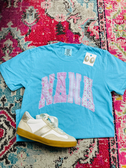The Nana Pink Pastel Coquette Tee