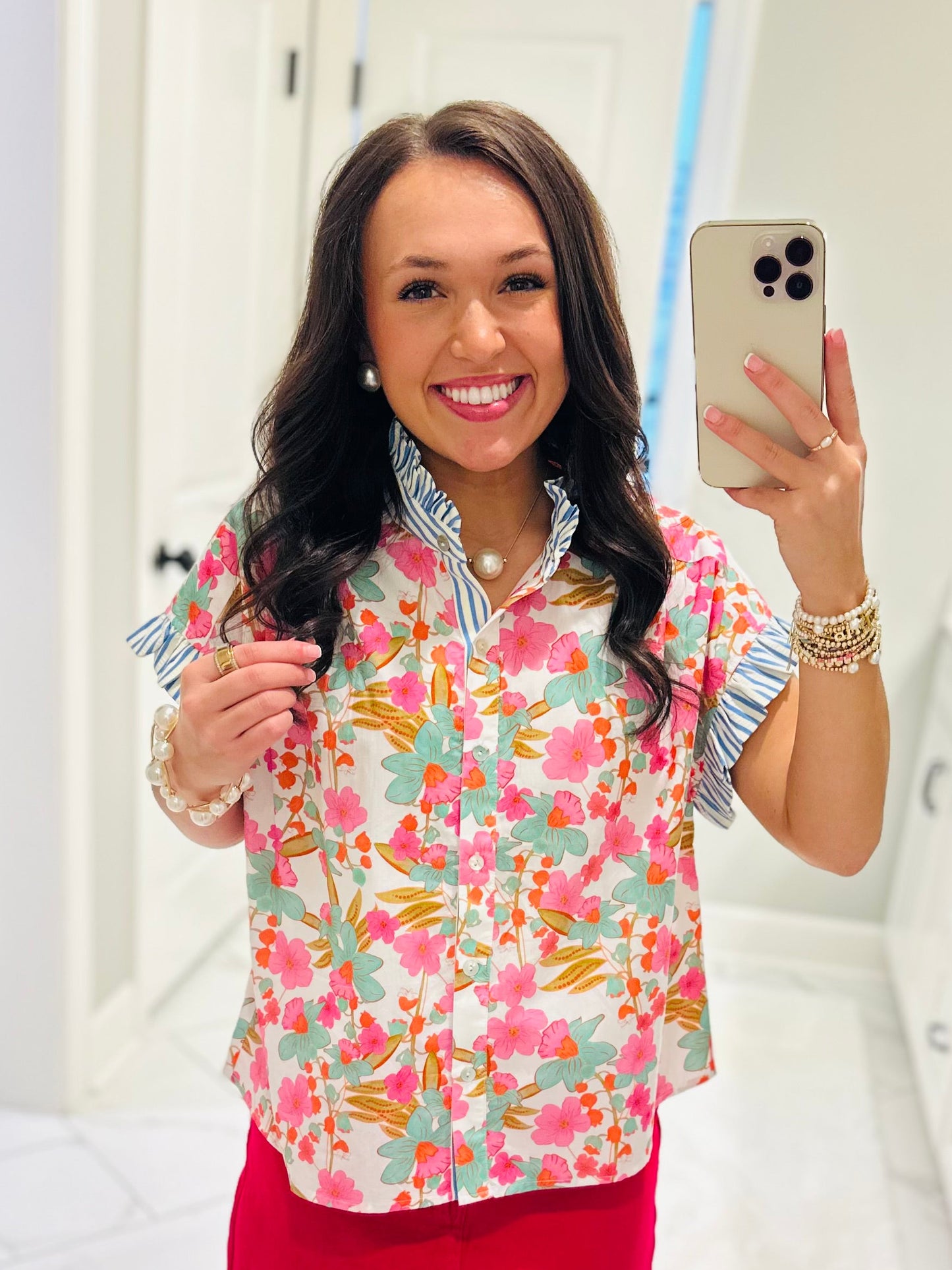 The Julie Floral Blossoms Top