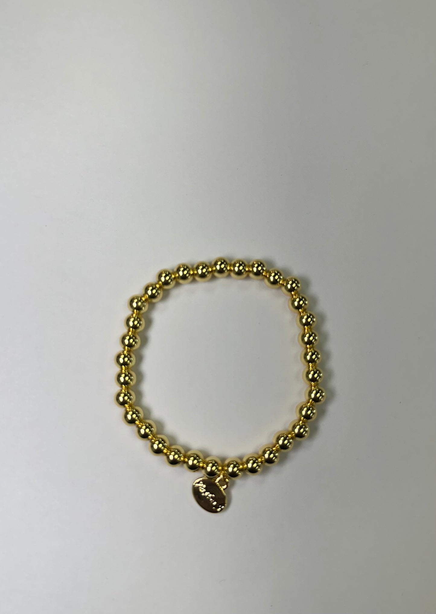 6MM Gold Ball Water Resistant Roll On Bracelet