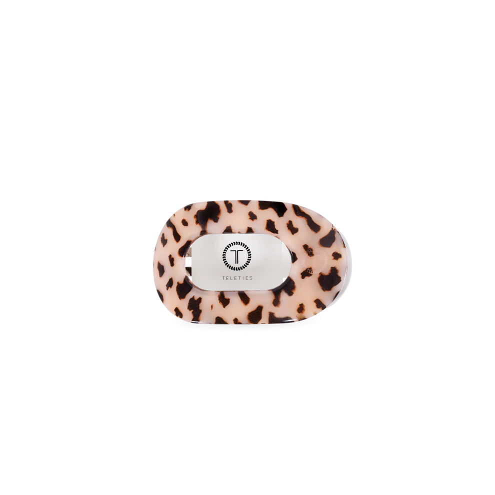 Blonde Tortoise Round Flat Hair Clip