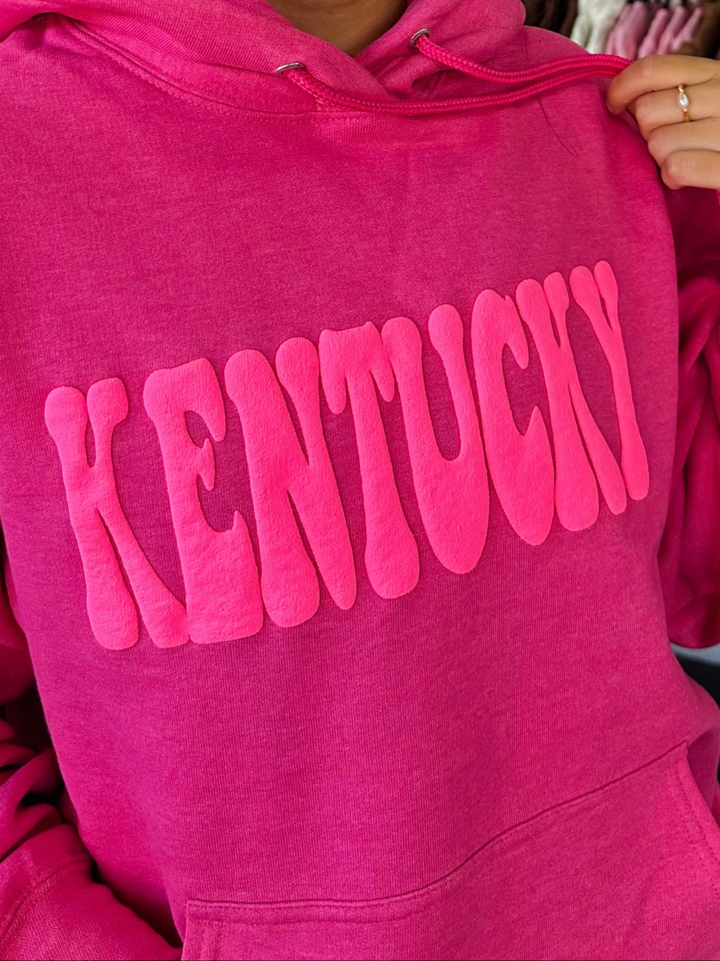 The Kentucky Puff Hot Pink Hoodie
