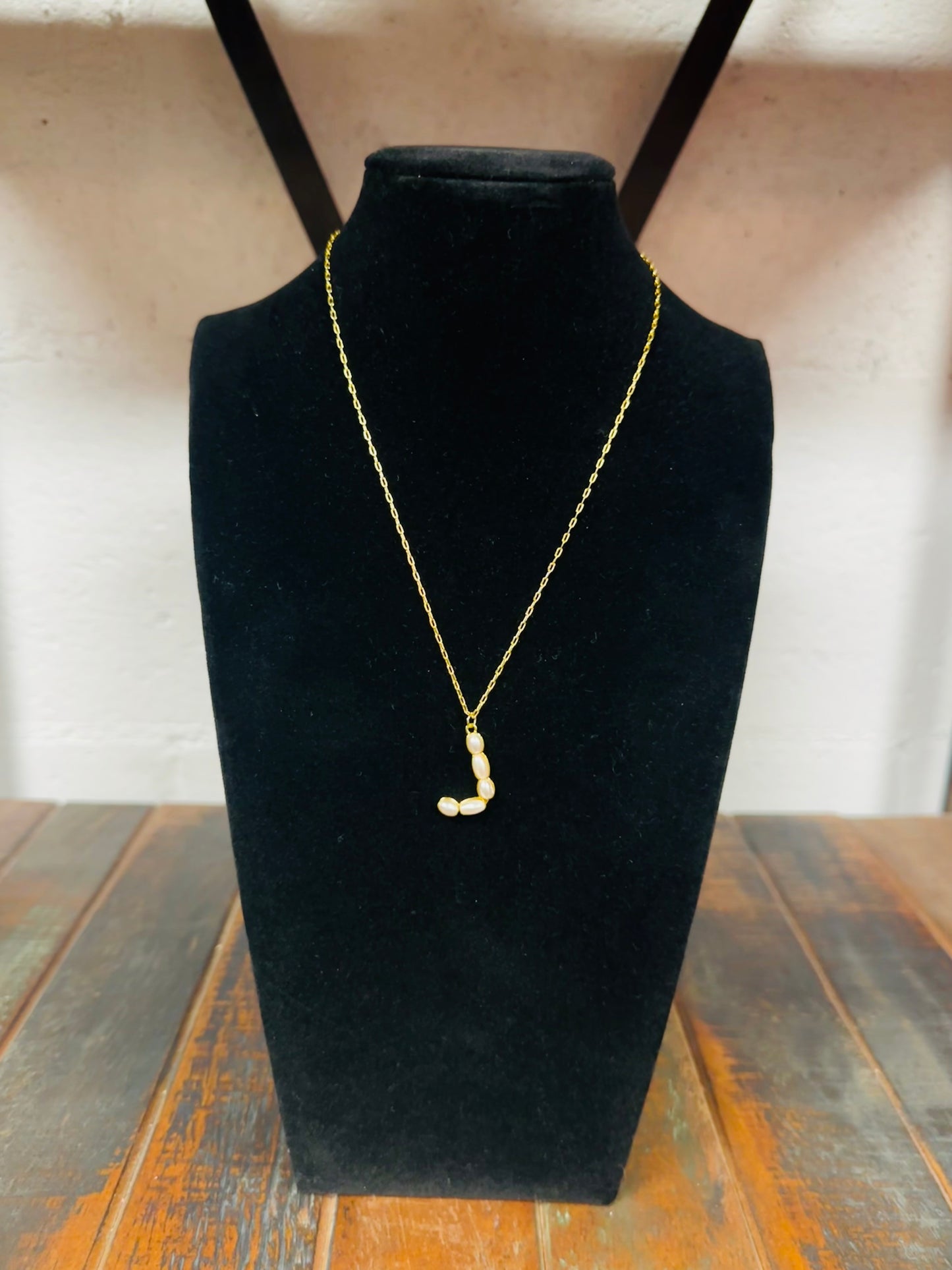 The Pearl Initial Pendant Necklace