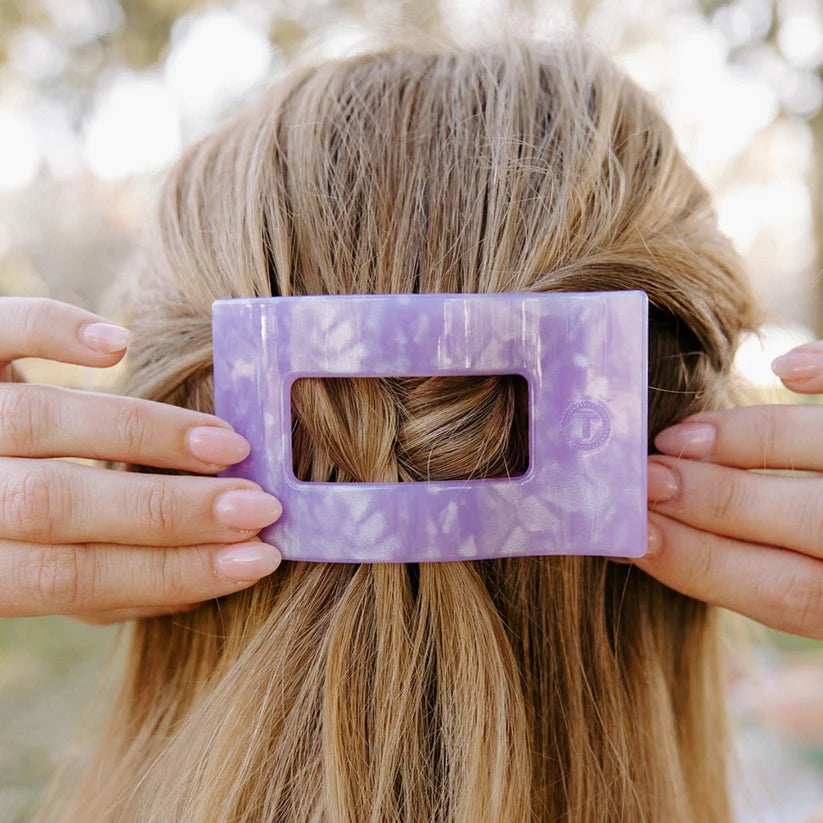 Lavender Mist Rectangle Flat Hair Clip