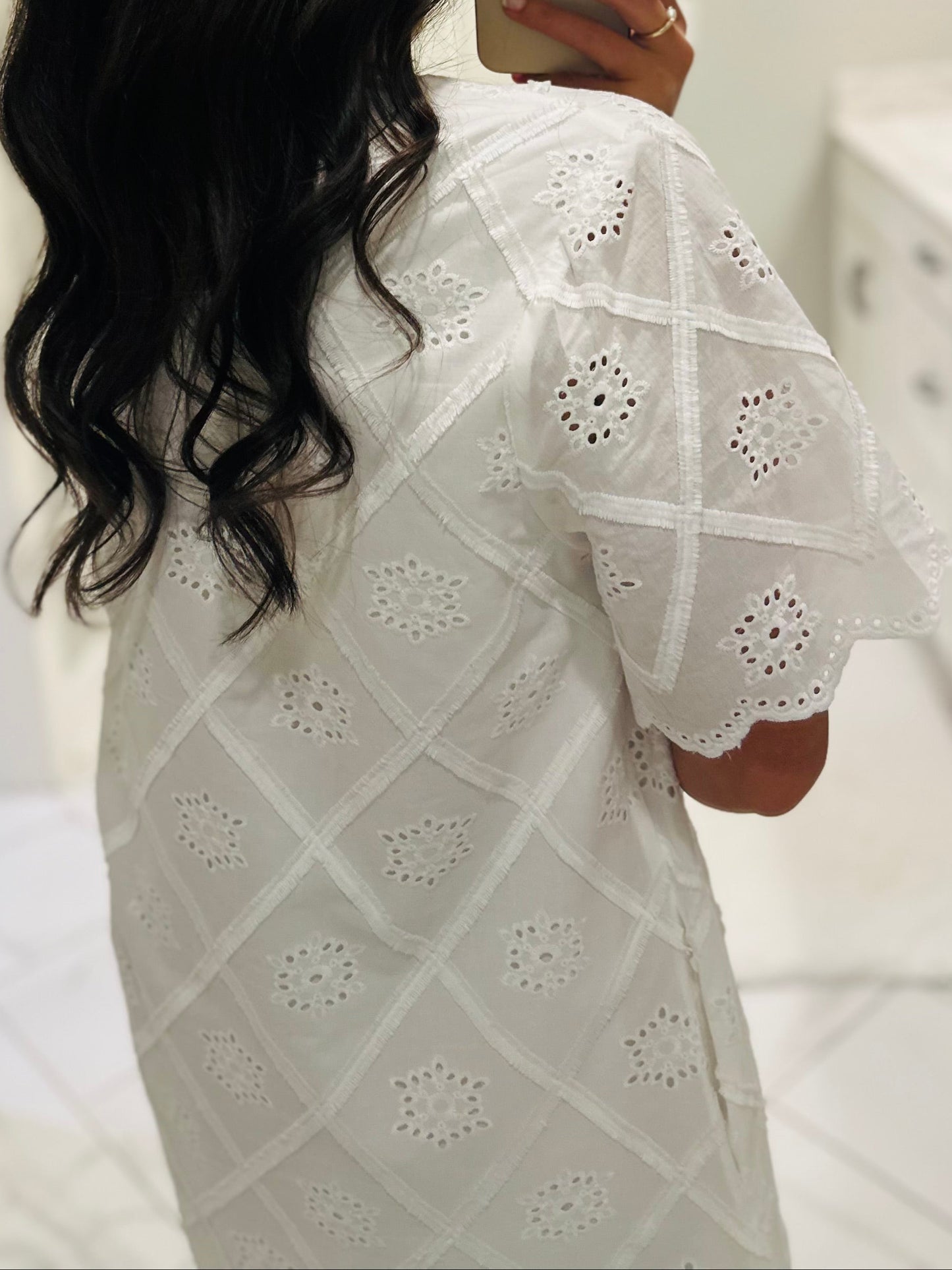 The Taylor White Eyelet Dress