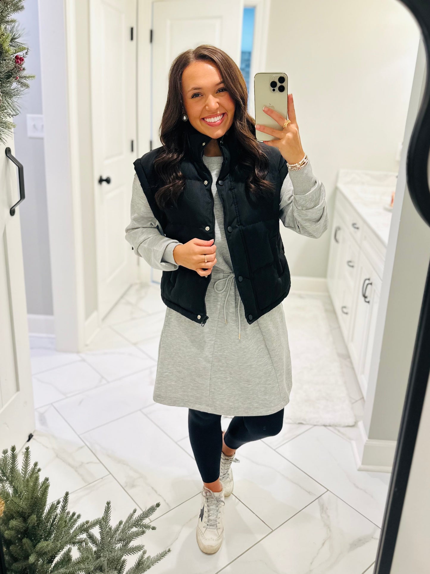 The Black Puffer Vest