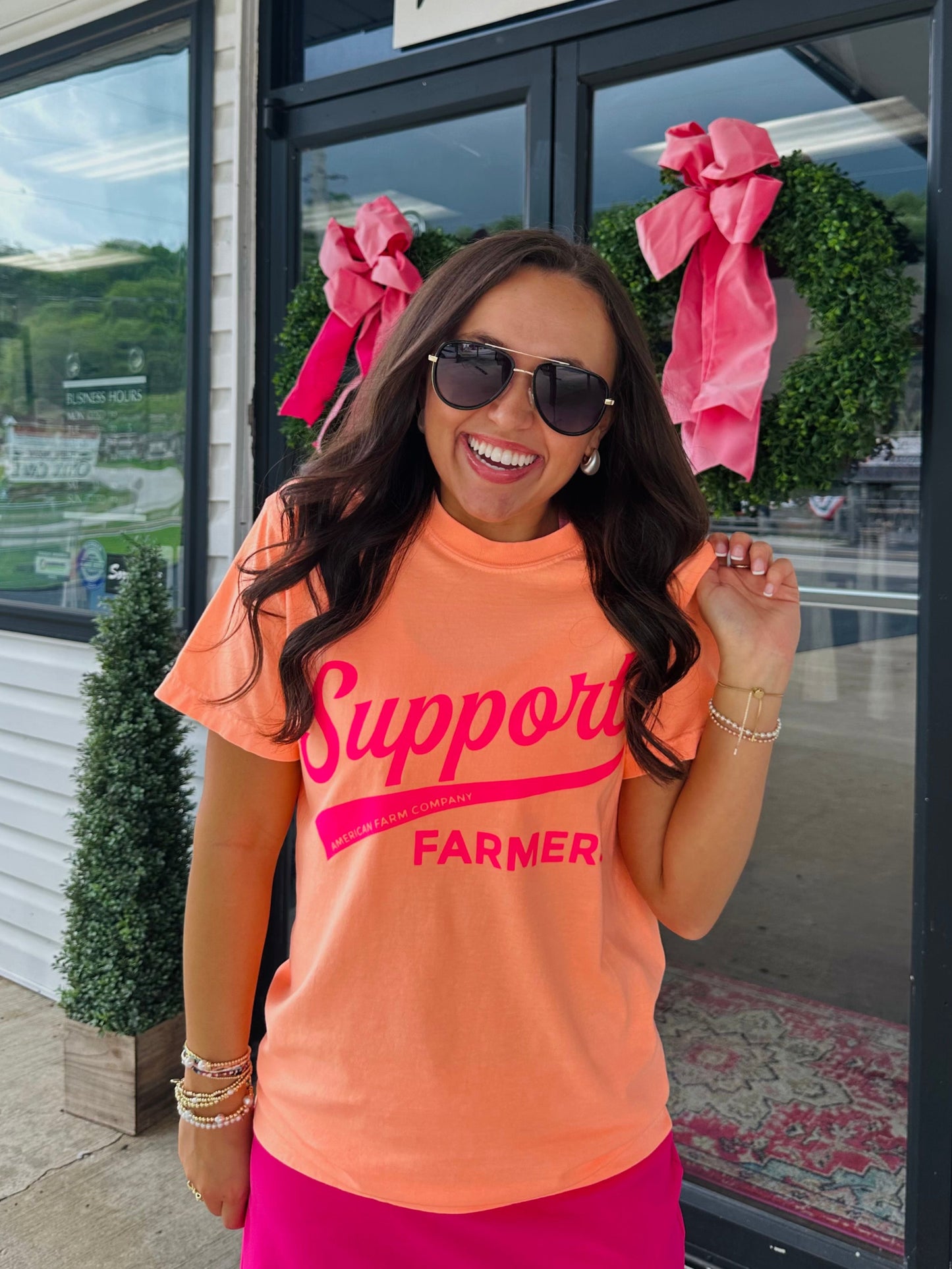 Neon Support Farmers Tee