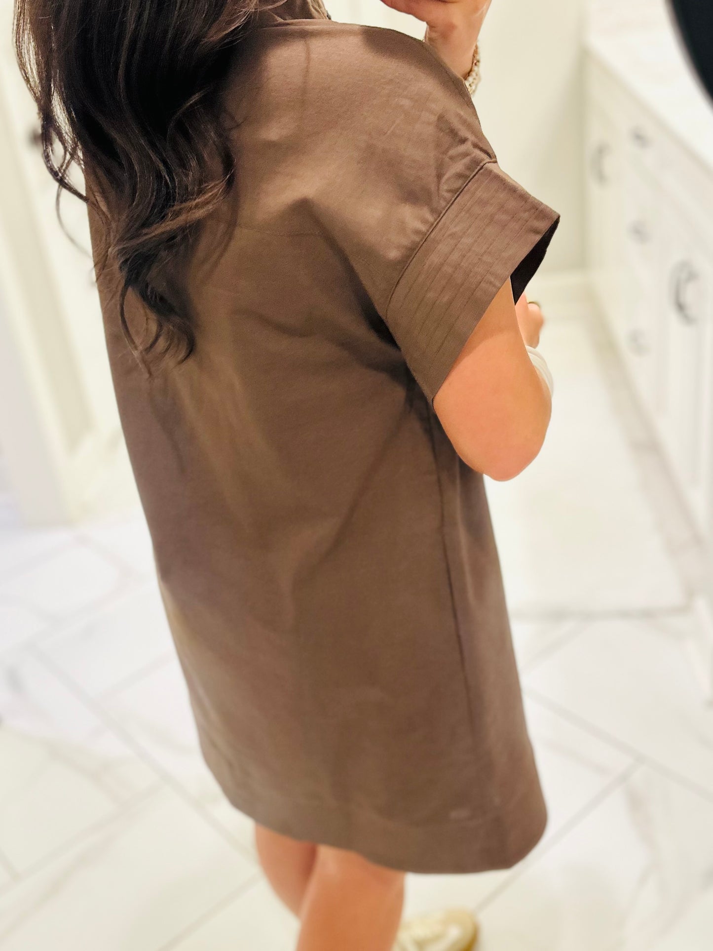 The Rach Brown Shirt Dress