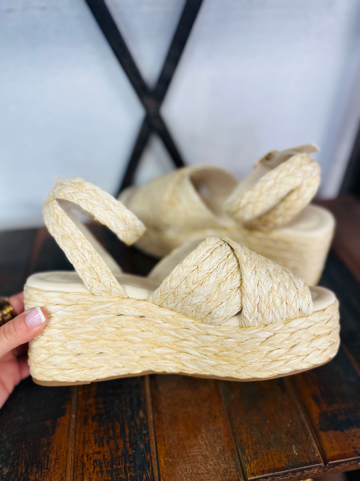 The Kerry Woven Platform Wedge