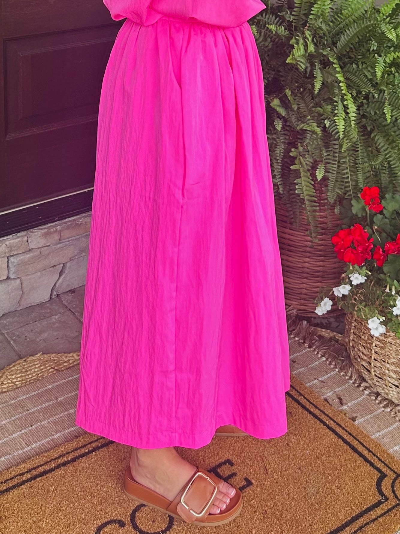 The Rosie Pink Top + Skirt Set