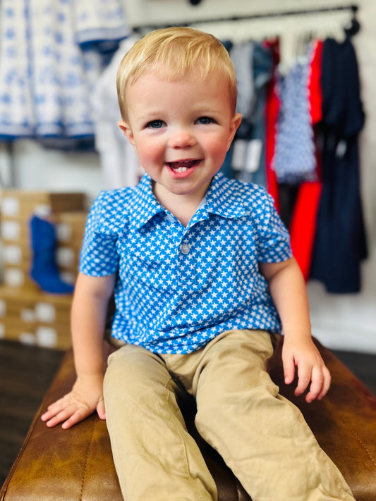 The Boys Blue Stars Performance Polo