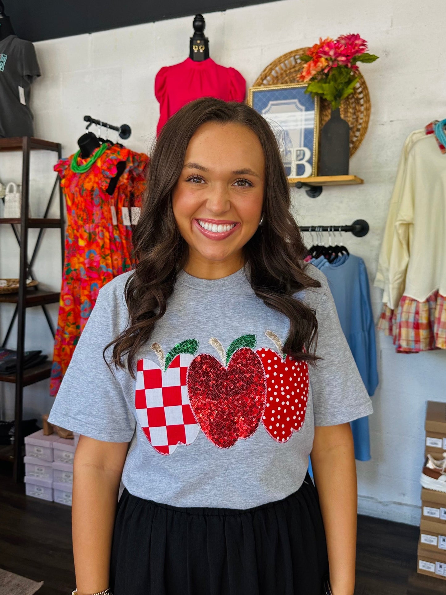 The Teach Apple Embroidered Tee