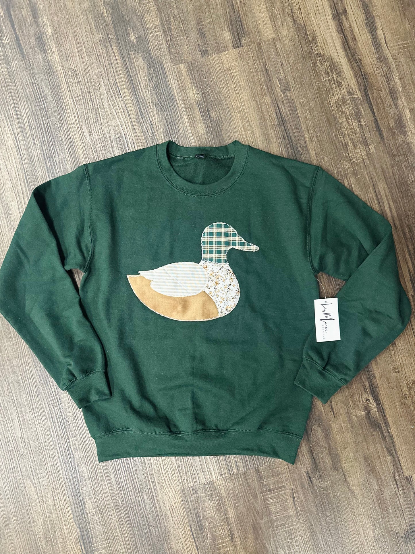 The Hunter Green Mallard Duck Embroidered Sweatshirt